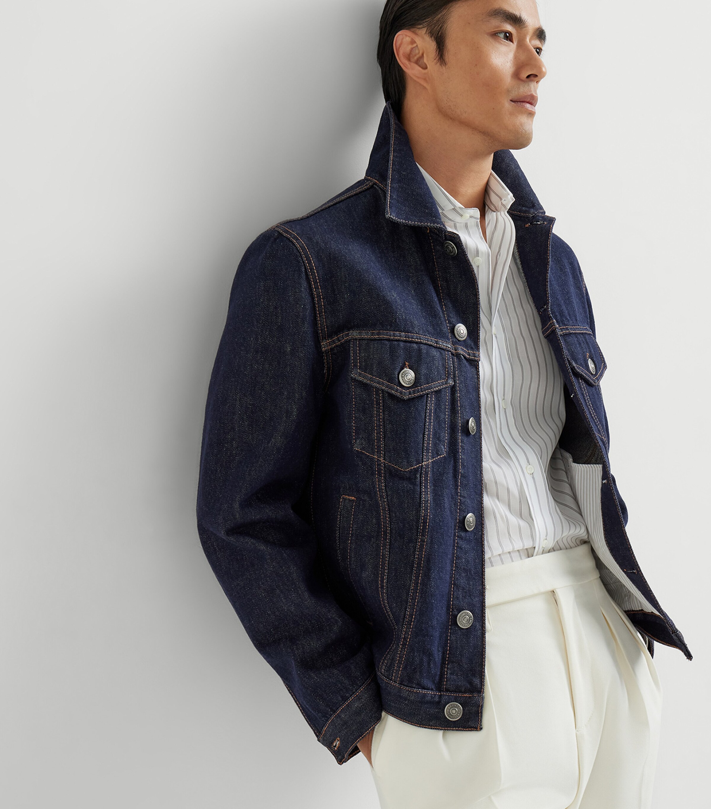 Cotton Stripe Shirt C026 Image 4