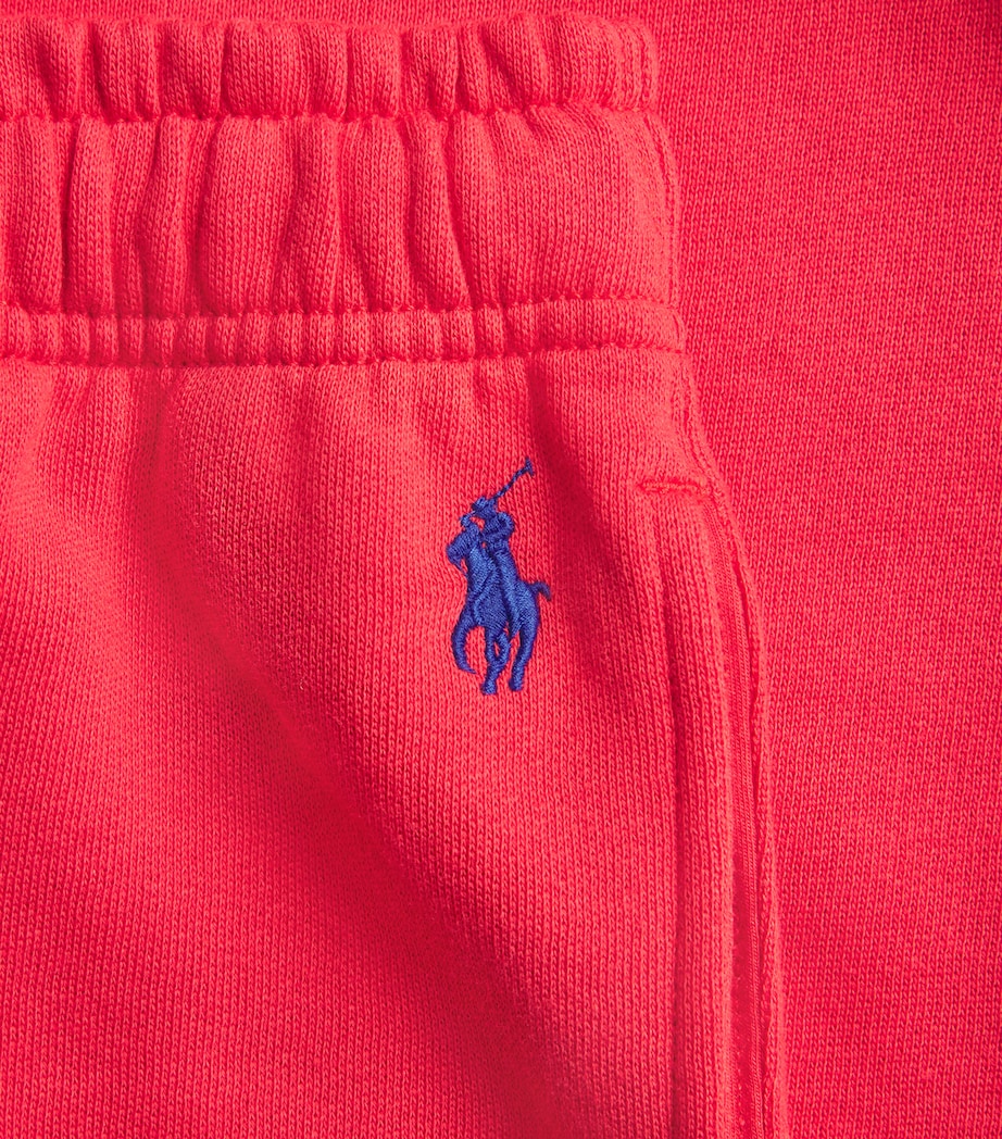 Cotton-Blend Polo Pony Sweatpants DEEP ORANGEY RED Image 5