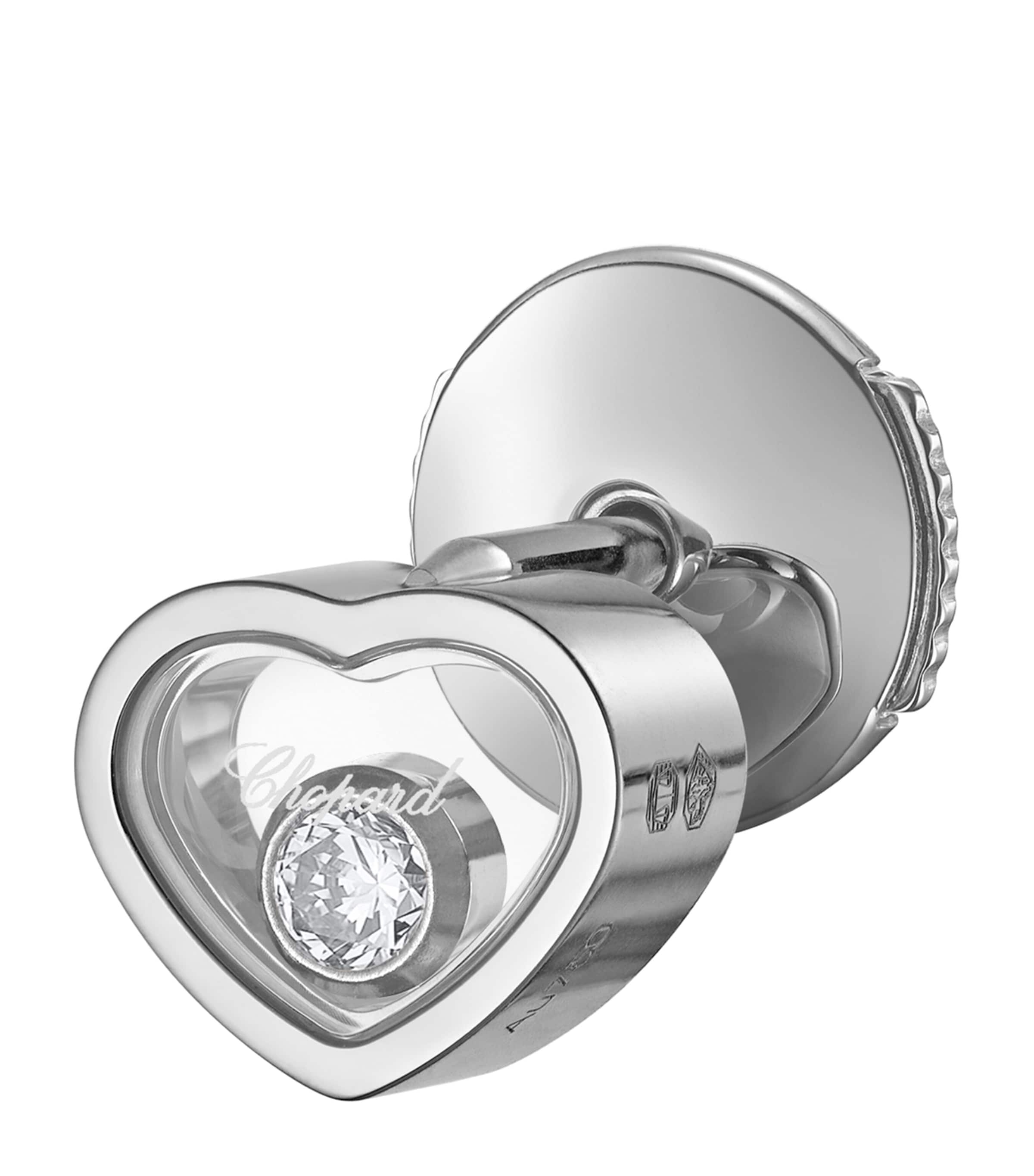 Chopard White Gold And Diamond My Happy Hearts Single Earring