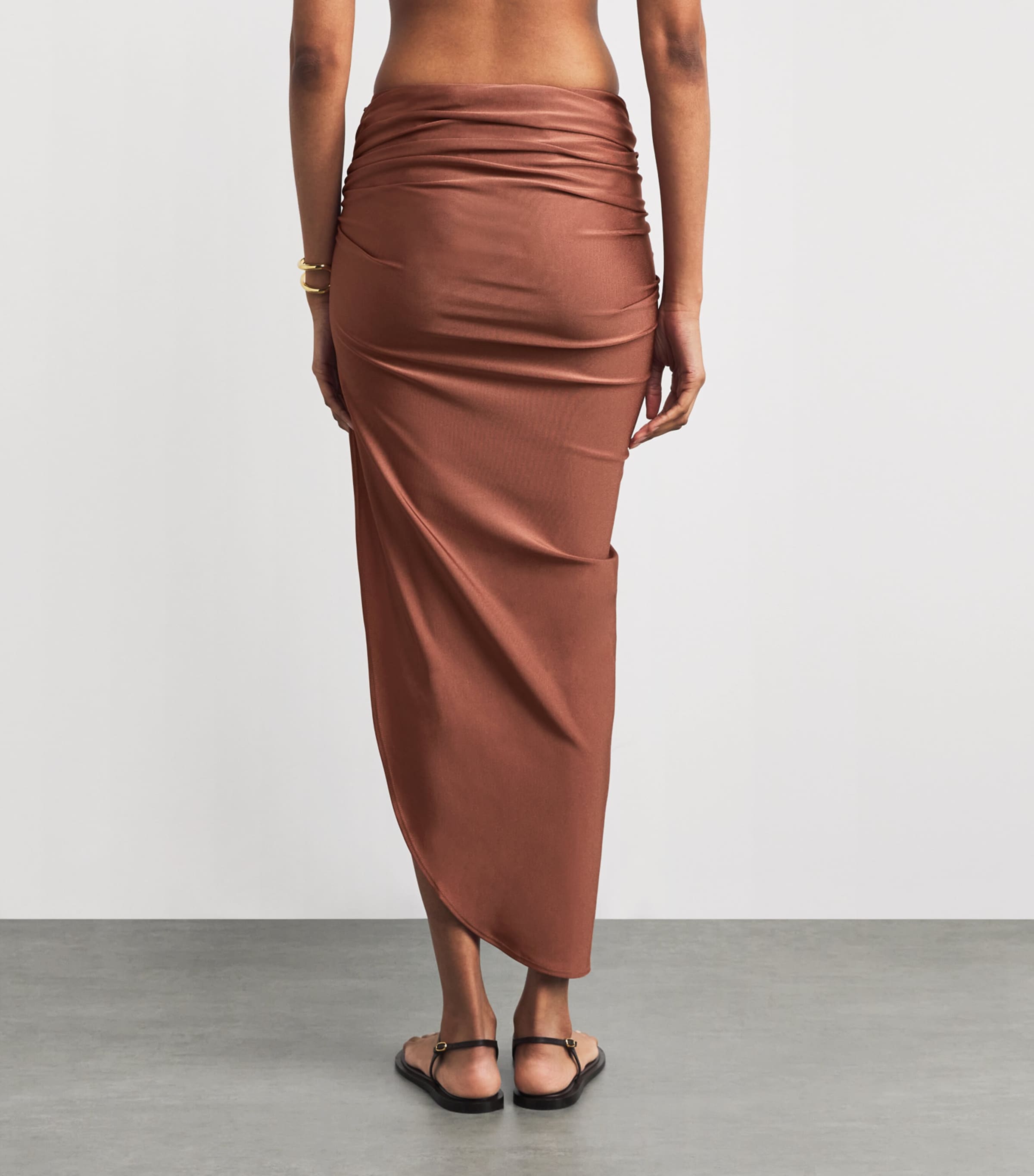Golden Dune Maxi Beach Skirt COPPER Image 4