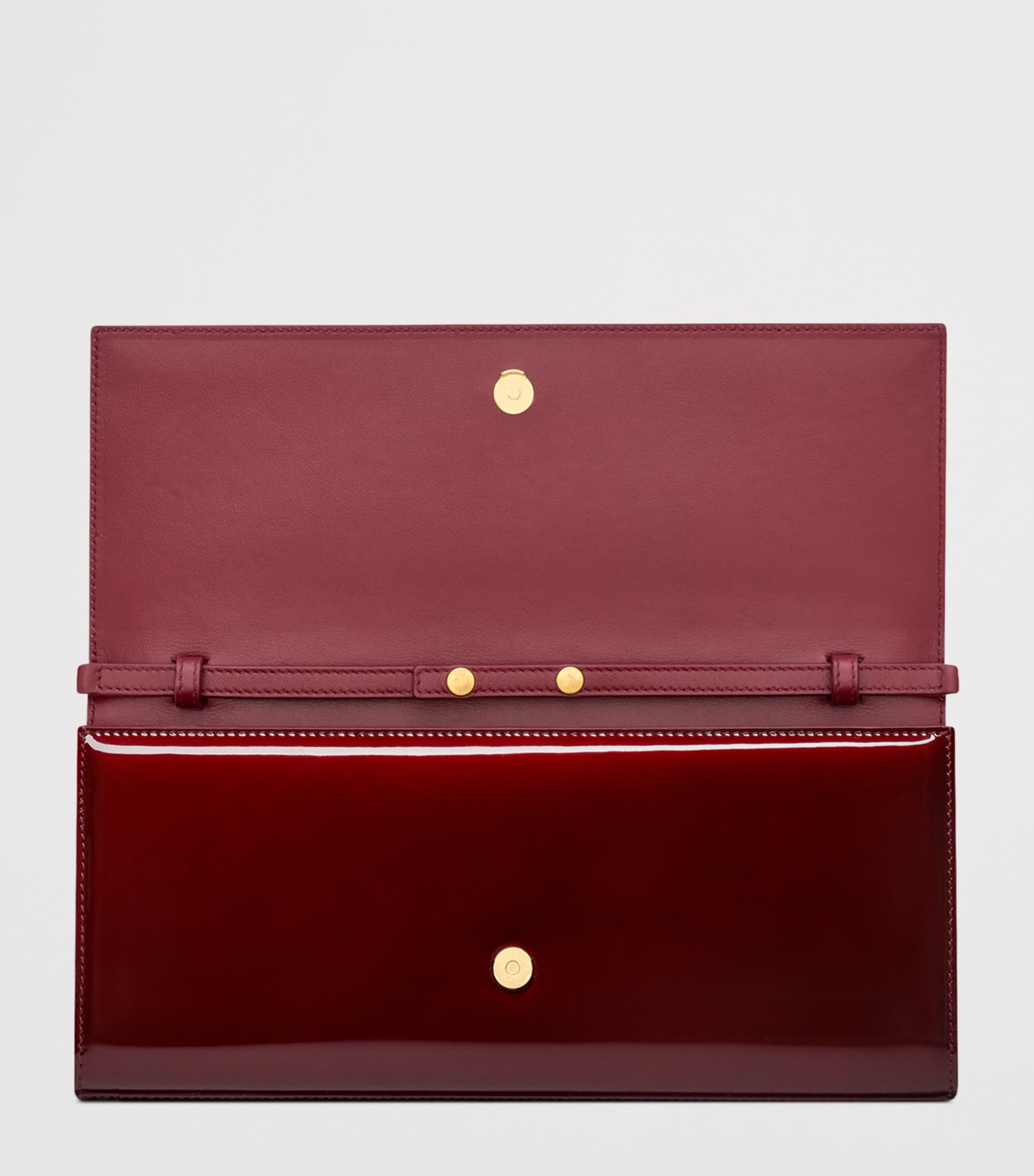 Saint Laurent Red Kate Patent Chain Wallet Harrods US - Main Image
