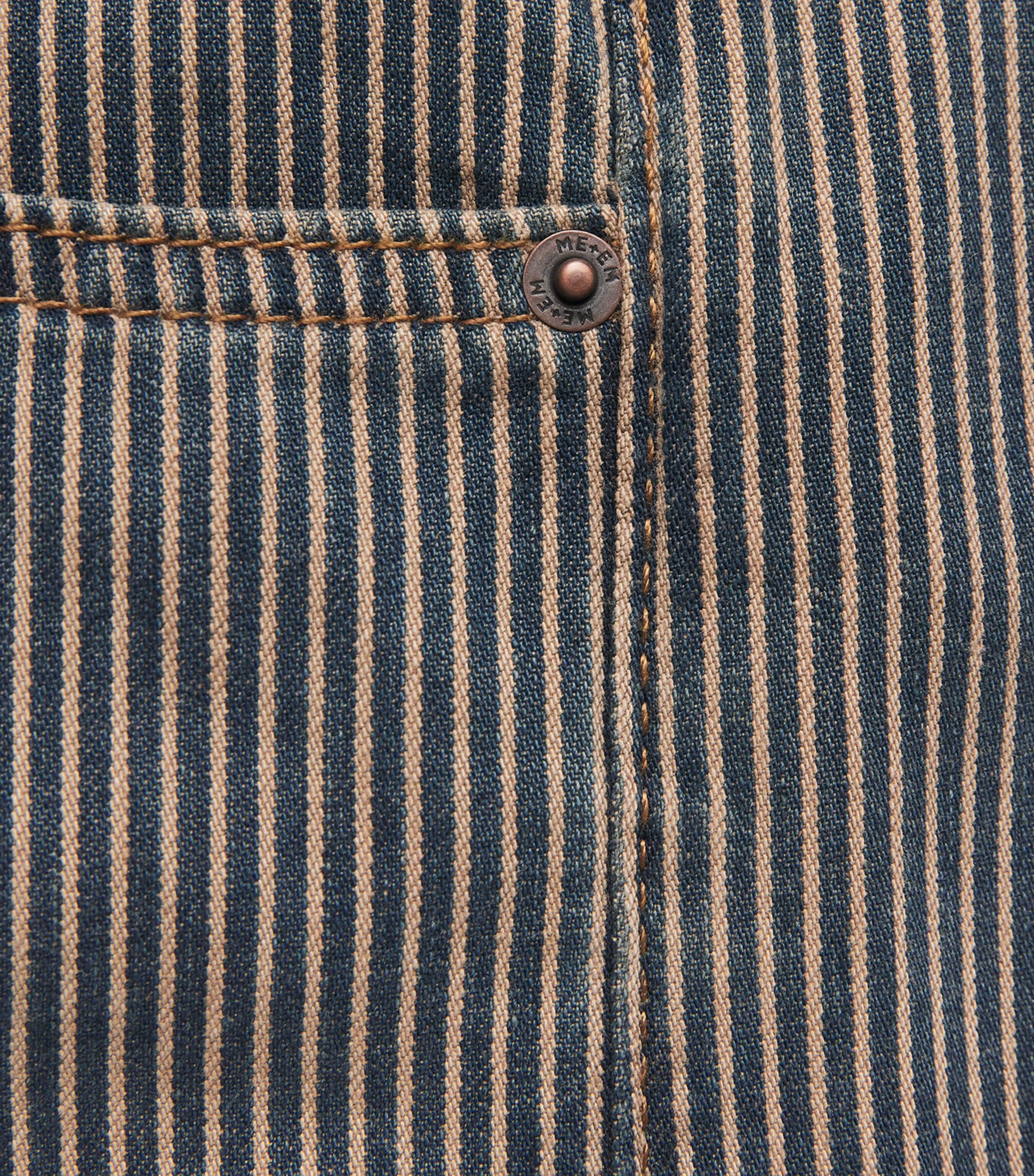 ME+EM Ivory Pinstripe Wide-Leg Tapered Jeans | Harrods US