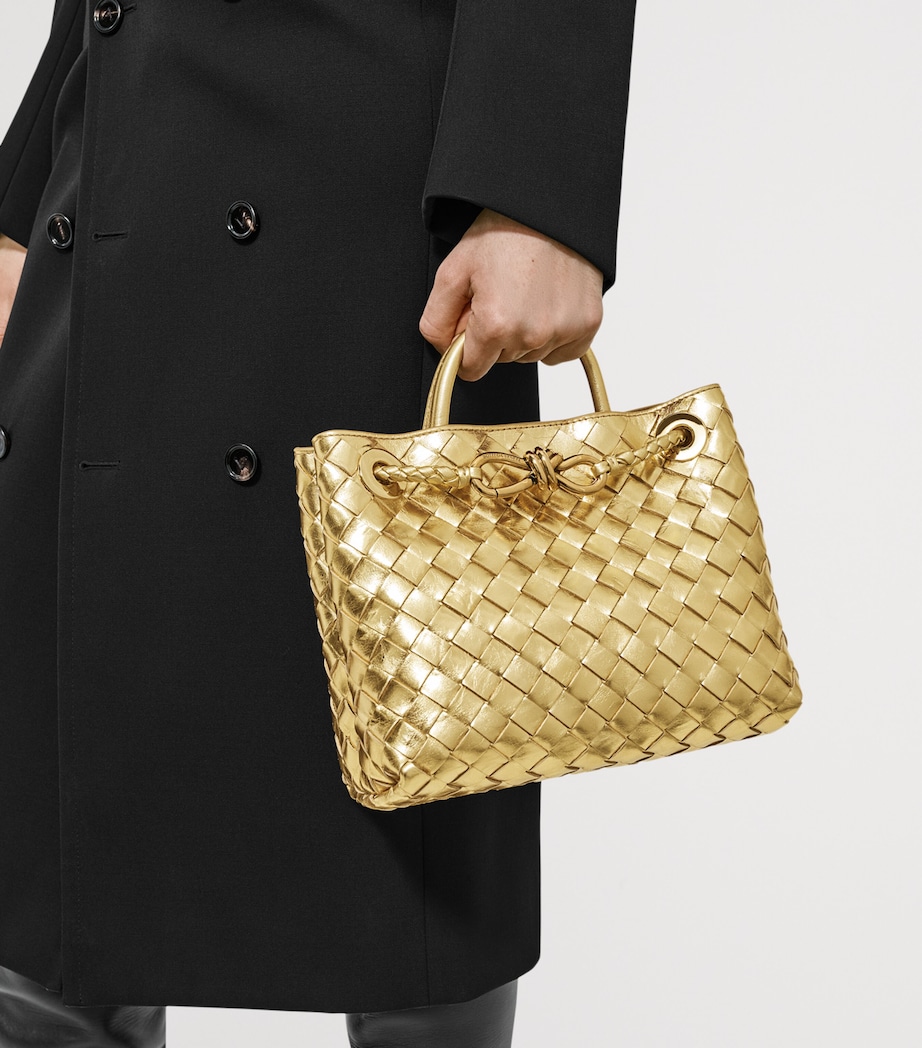 Bottega Veneta Small Leather Andiamo Top-Handle Bag Image 7
