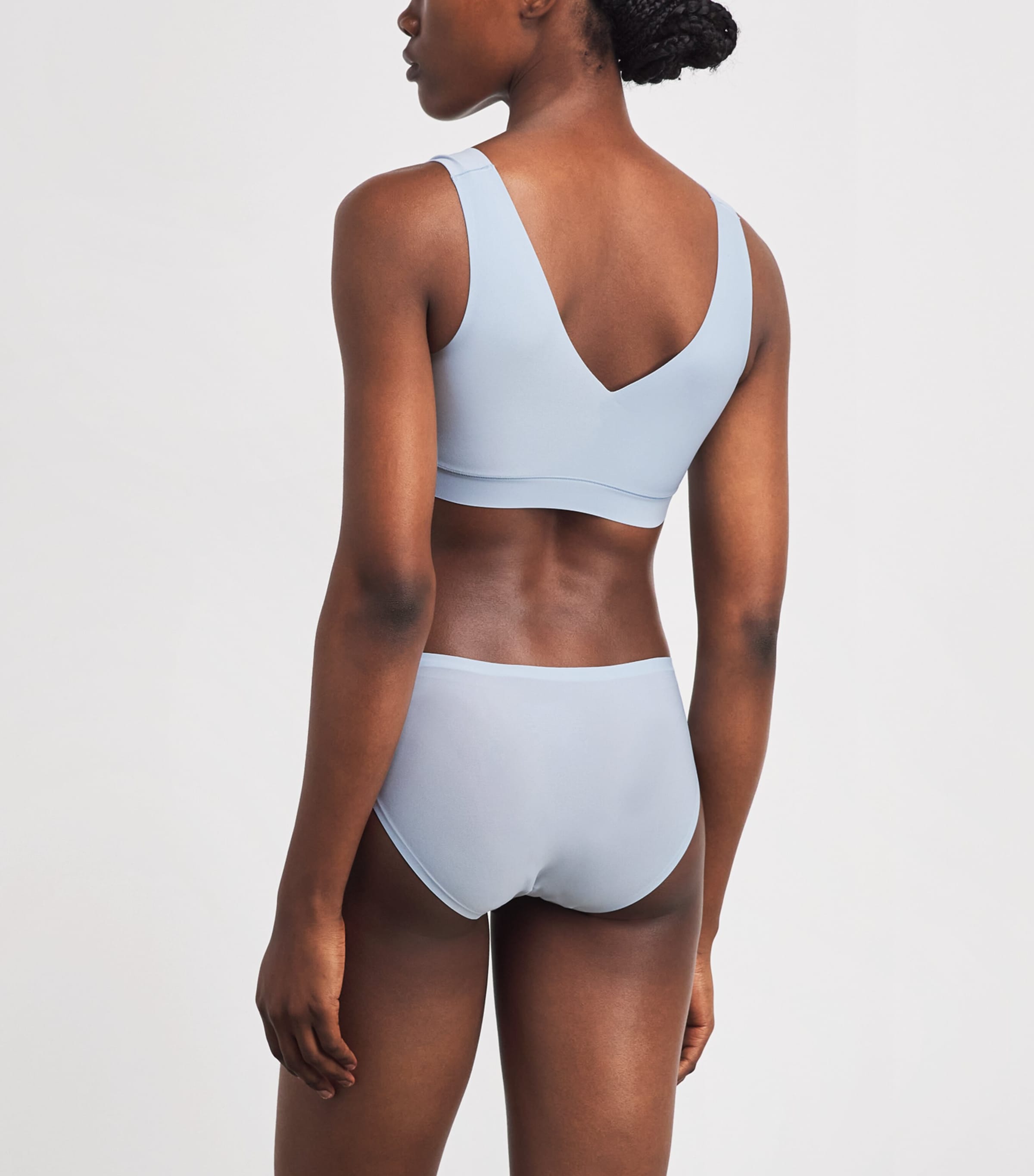 Chantelle Womens SoftStretch Brazilian Briefs Icy Powder Blue Image 3