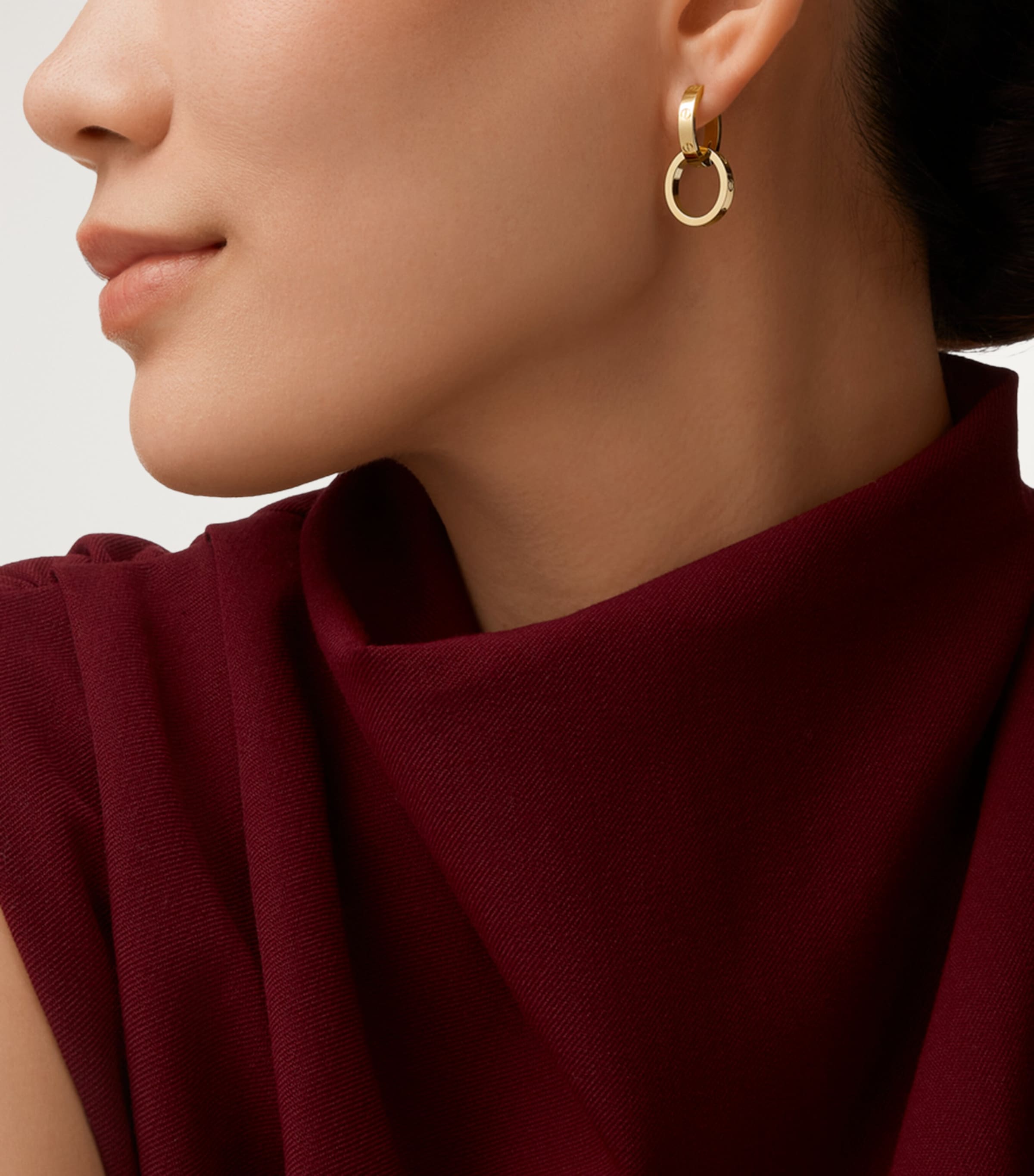 Cartier Yellow Gold LOVE Double Hoop Earrings Yellow Gold Image 6
