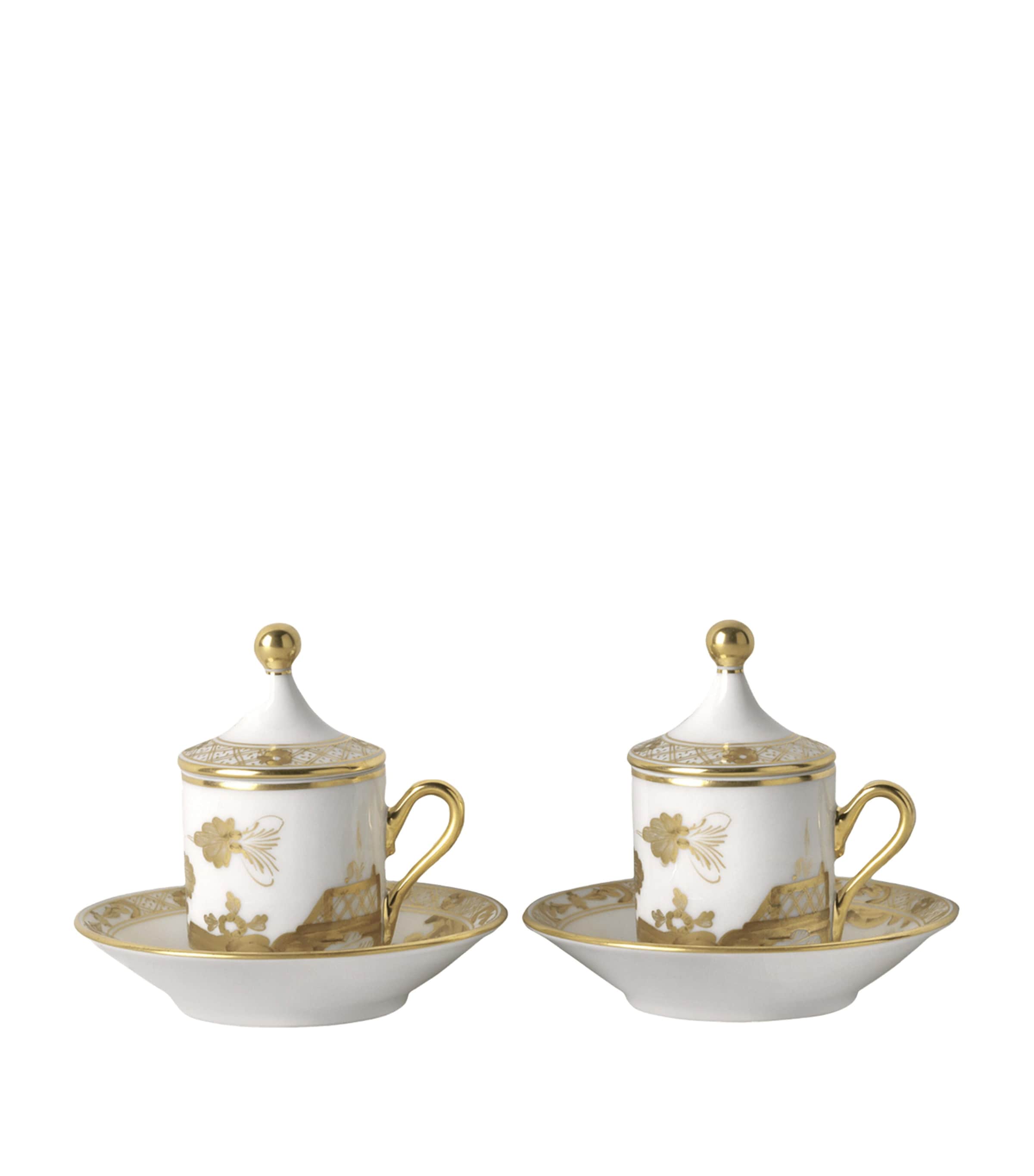 GINORI 1735 Oriente Italiano Aurum Coffee Cup and Saucer Image 1
