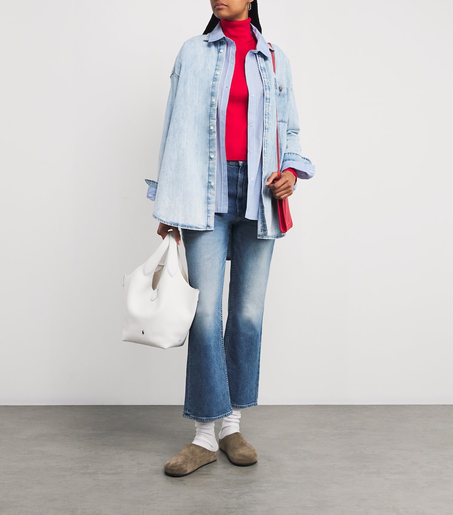 Relaxed Denim Shirt BLUE Image 2