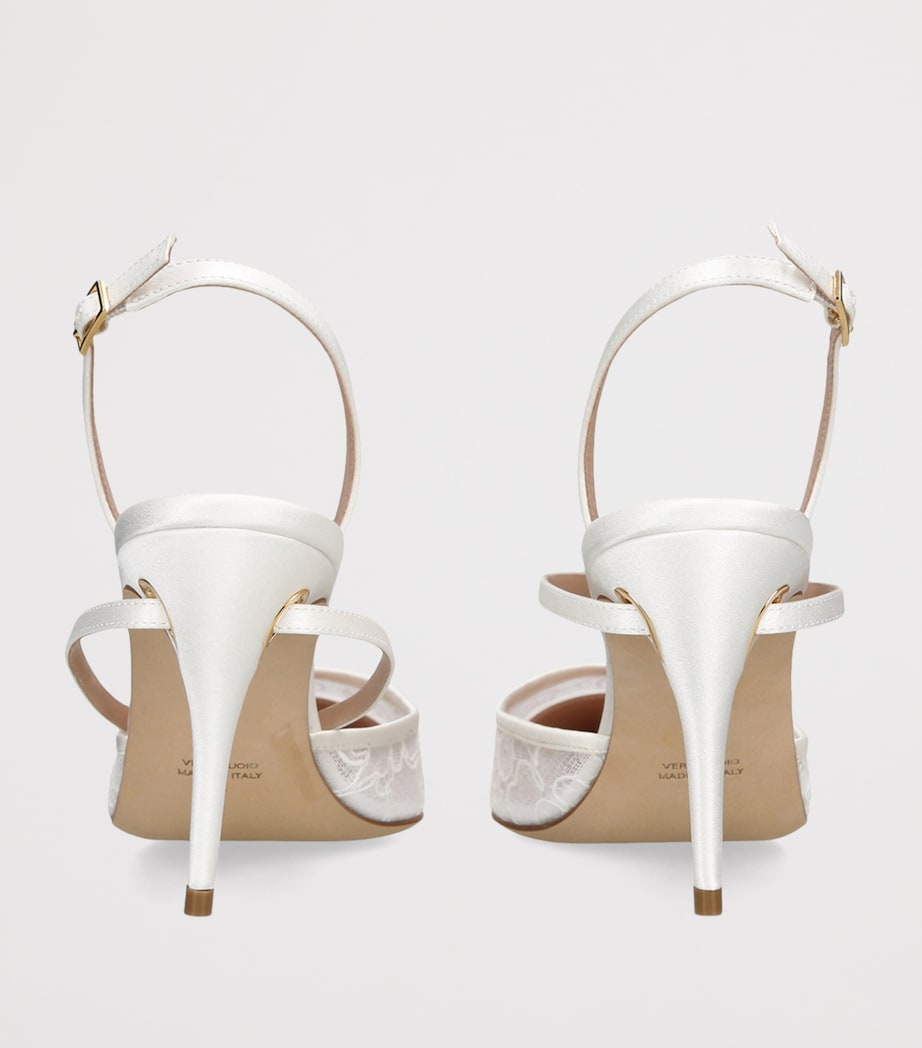 Jennifer Chamandi Vittorio Slingback Pumps 85 White Image 2