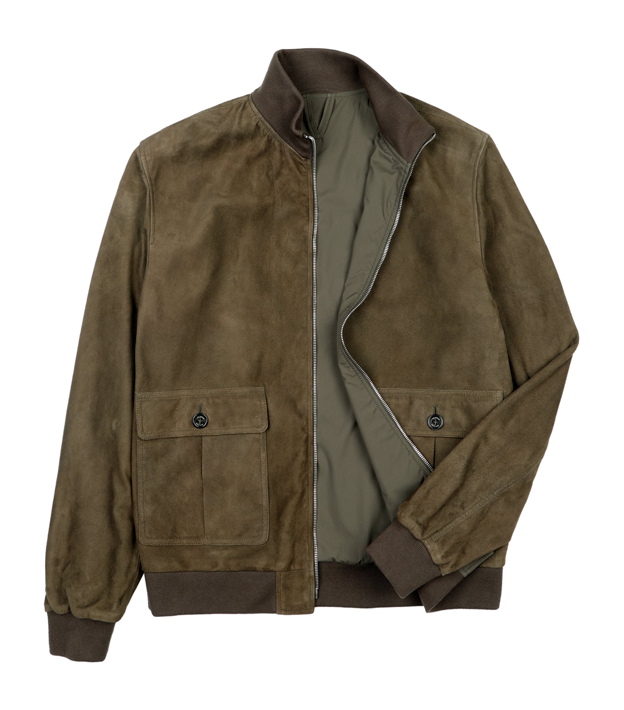 Valstar Suede Reversible Ino Bomber Jacket In Brown