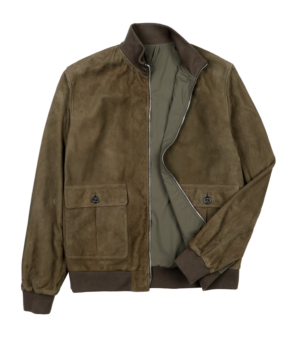 Suede Reversible Valstarino Bomber Jacket