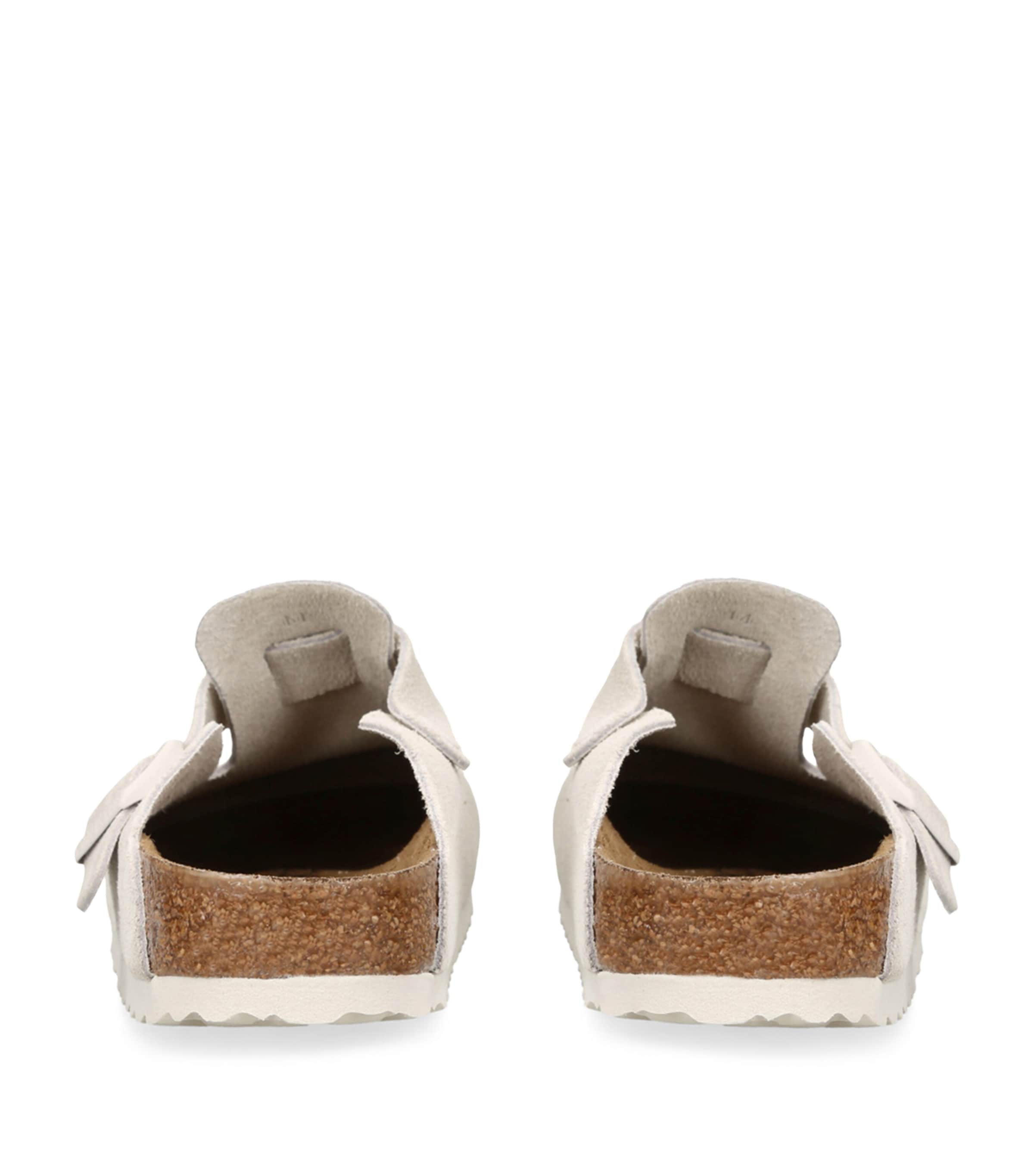 Suede Boston Clogs WHITE Image 2