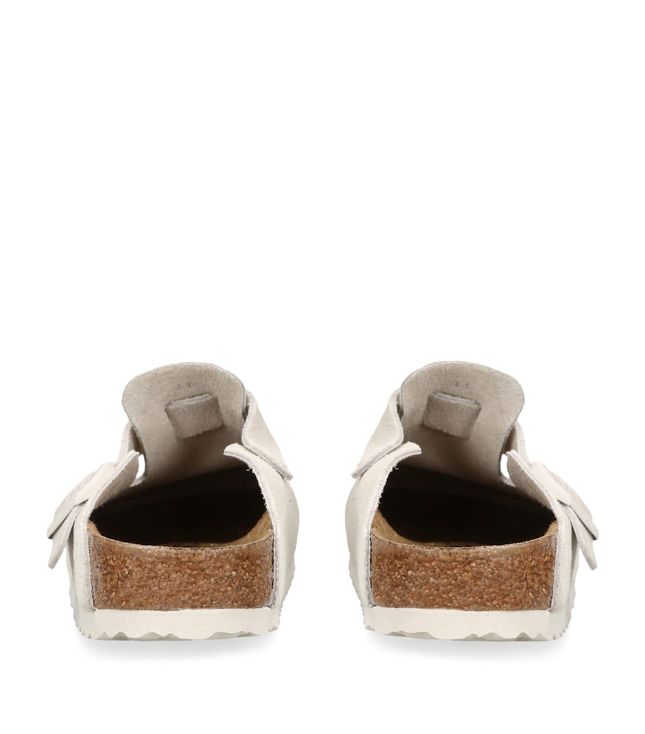 Suede Boston Clogs WHITE Image 2
