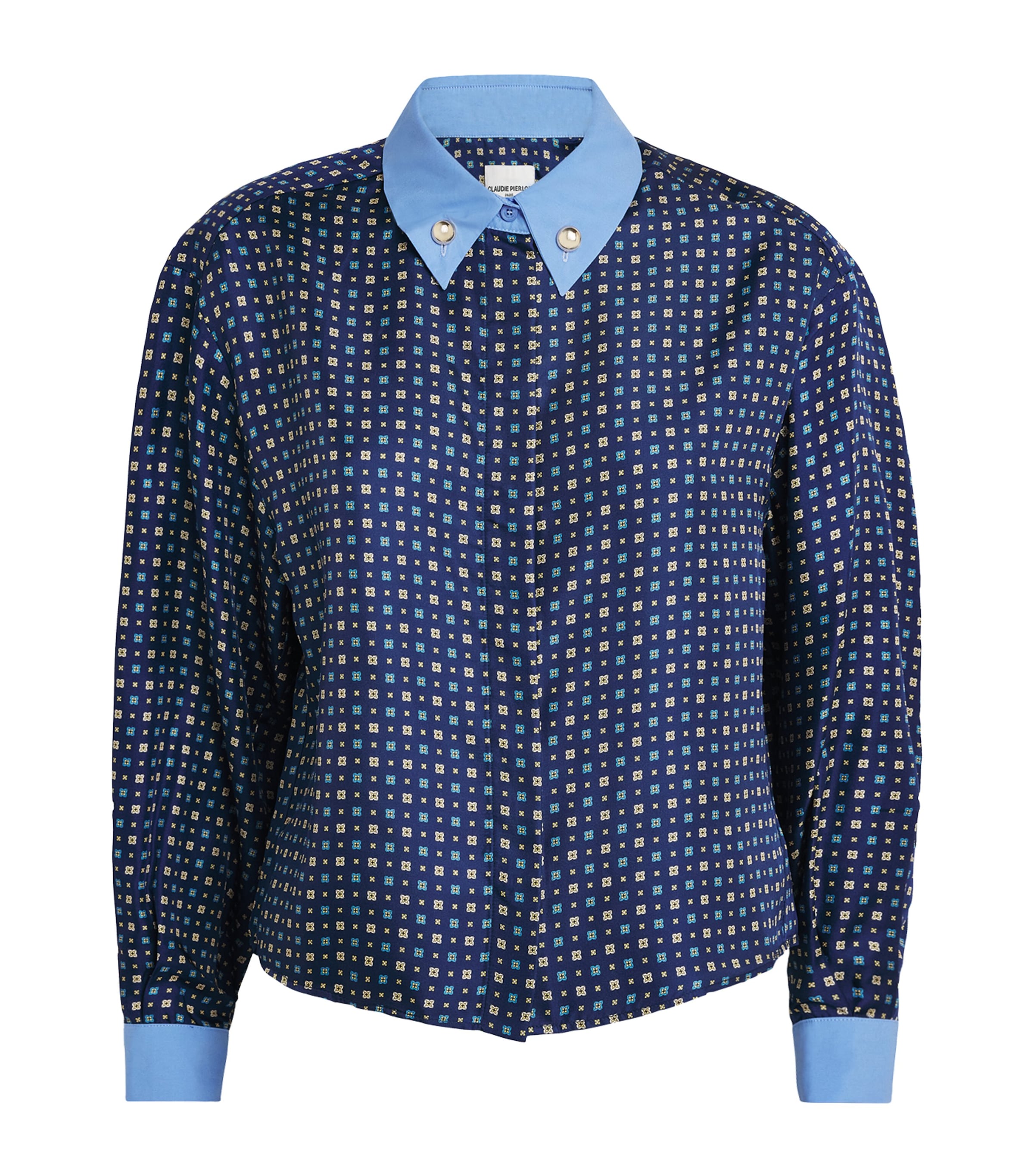 Silk Printed Shirt DARK PRINT Image 1