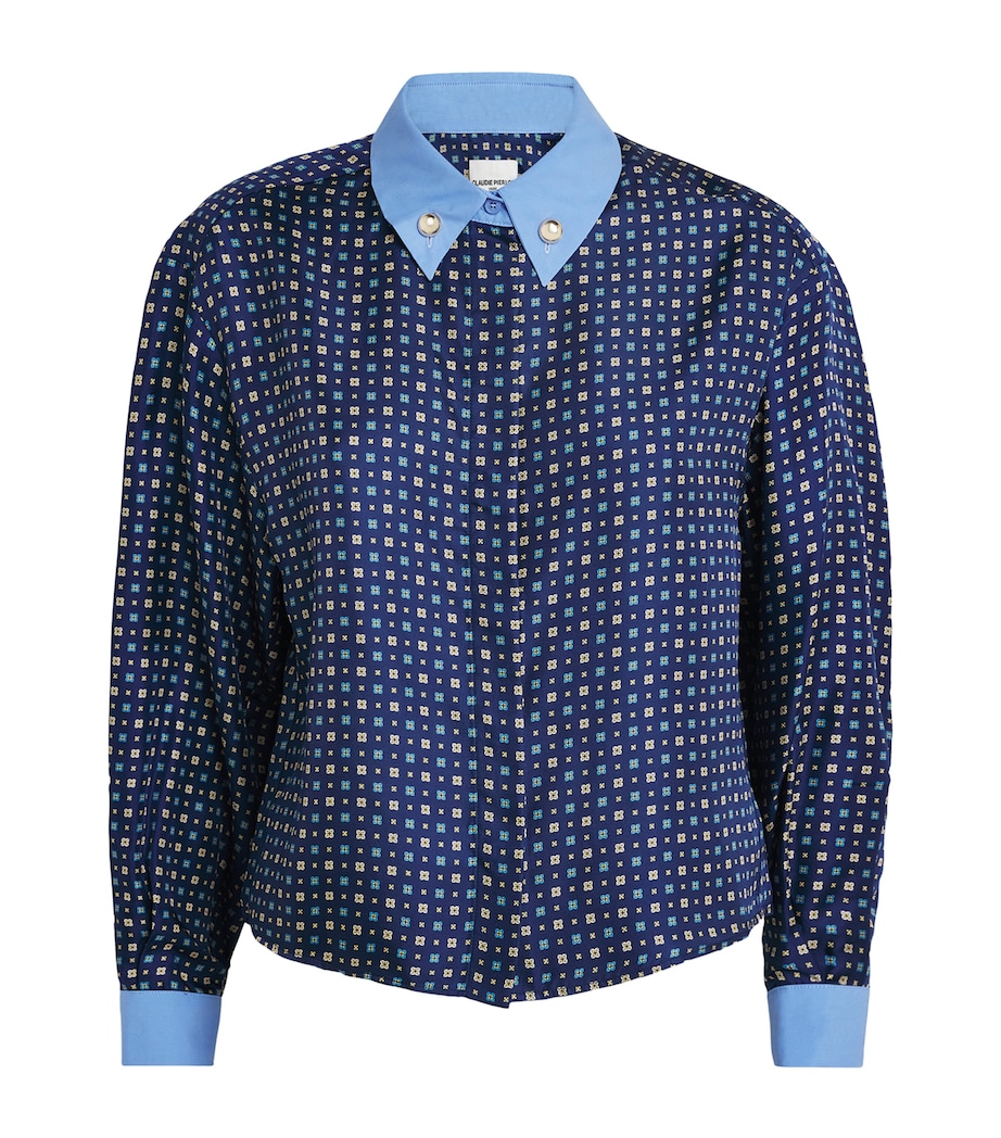 Silk Printed Shirt DARK PRINT Image 1