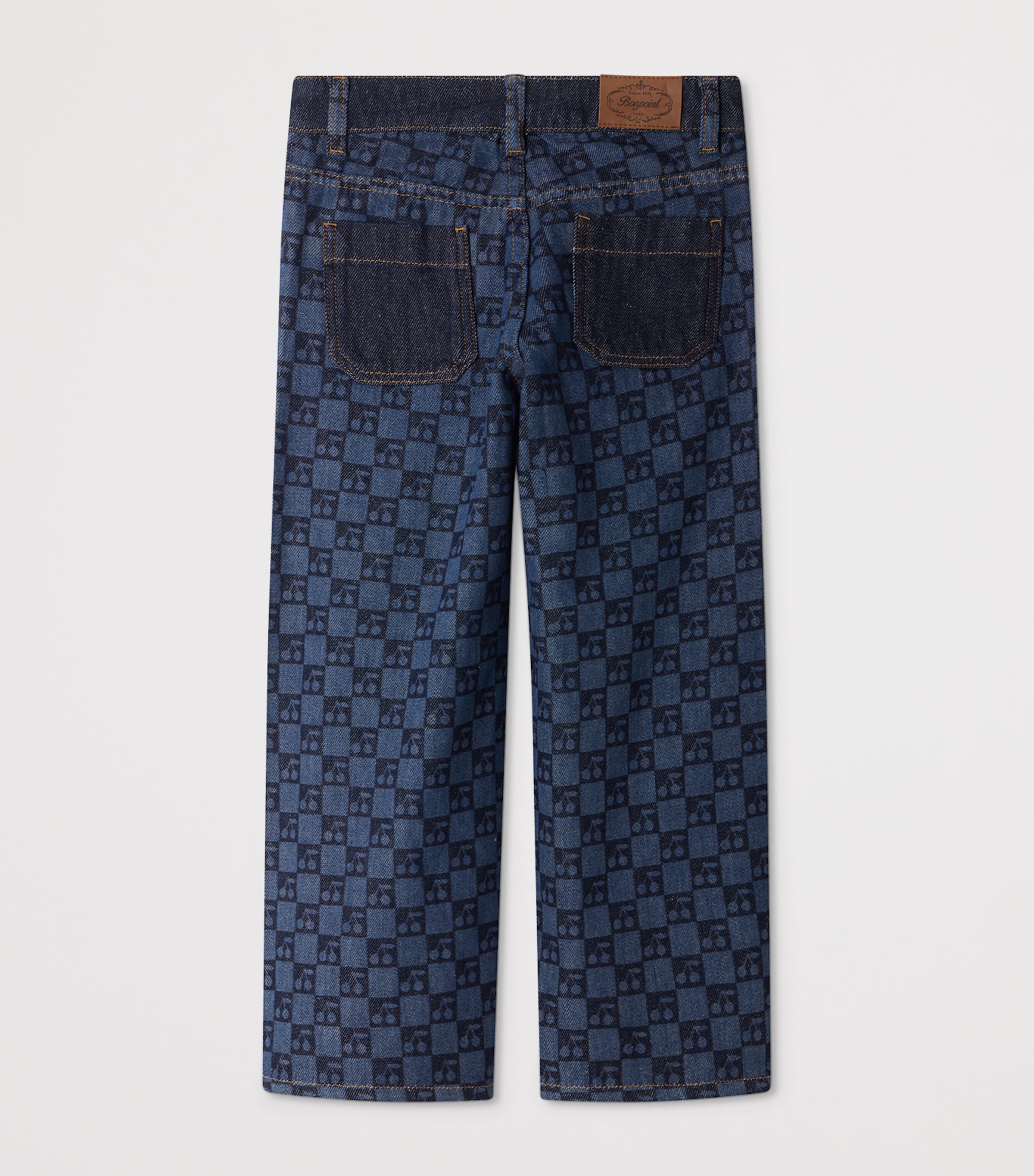 Bonpoint Cotton Cherry Print Jeans (4-8 Years) Imp Jean Clair Image 2