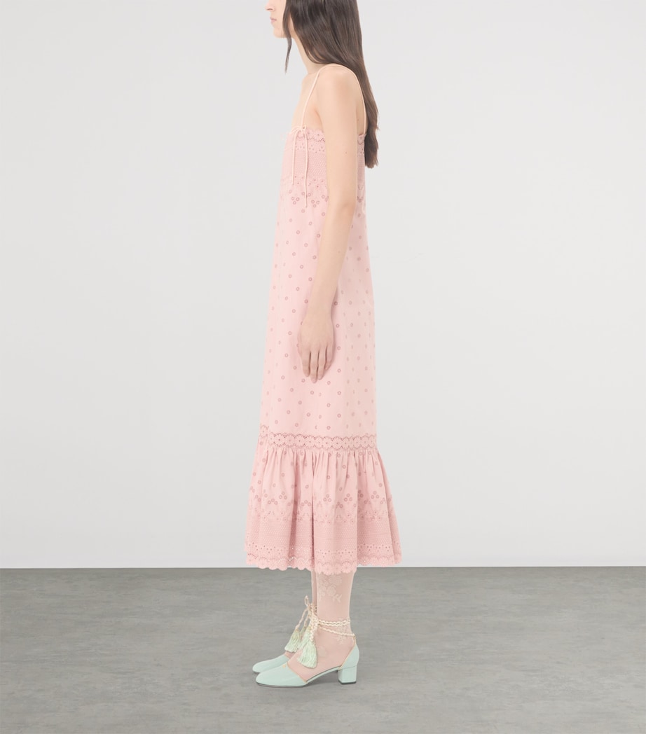 Valentino Womens Cotton Midi Dress Image 3