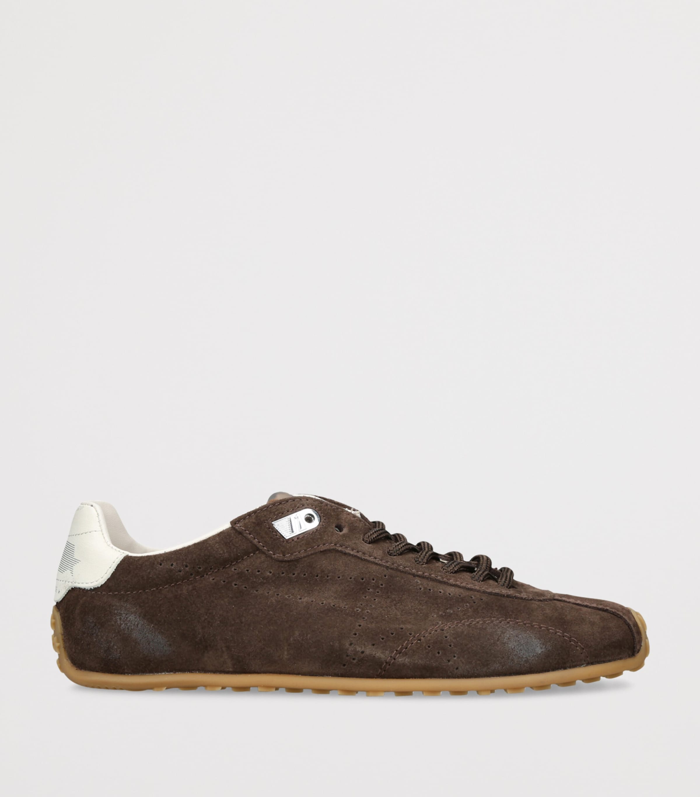 Golden Goose Suede Running Marathon Sneakers Brown Image 3