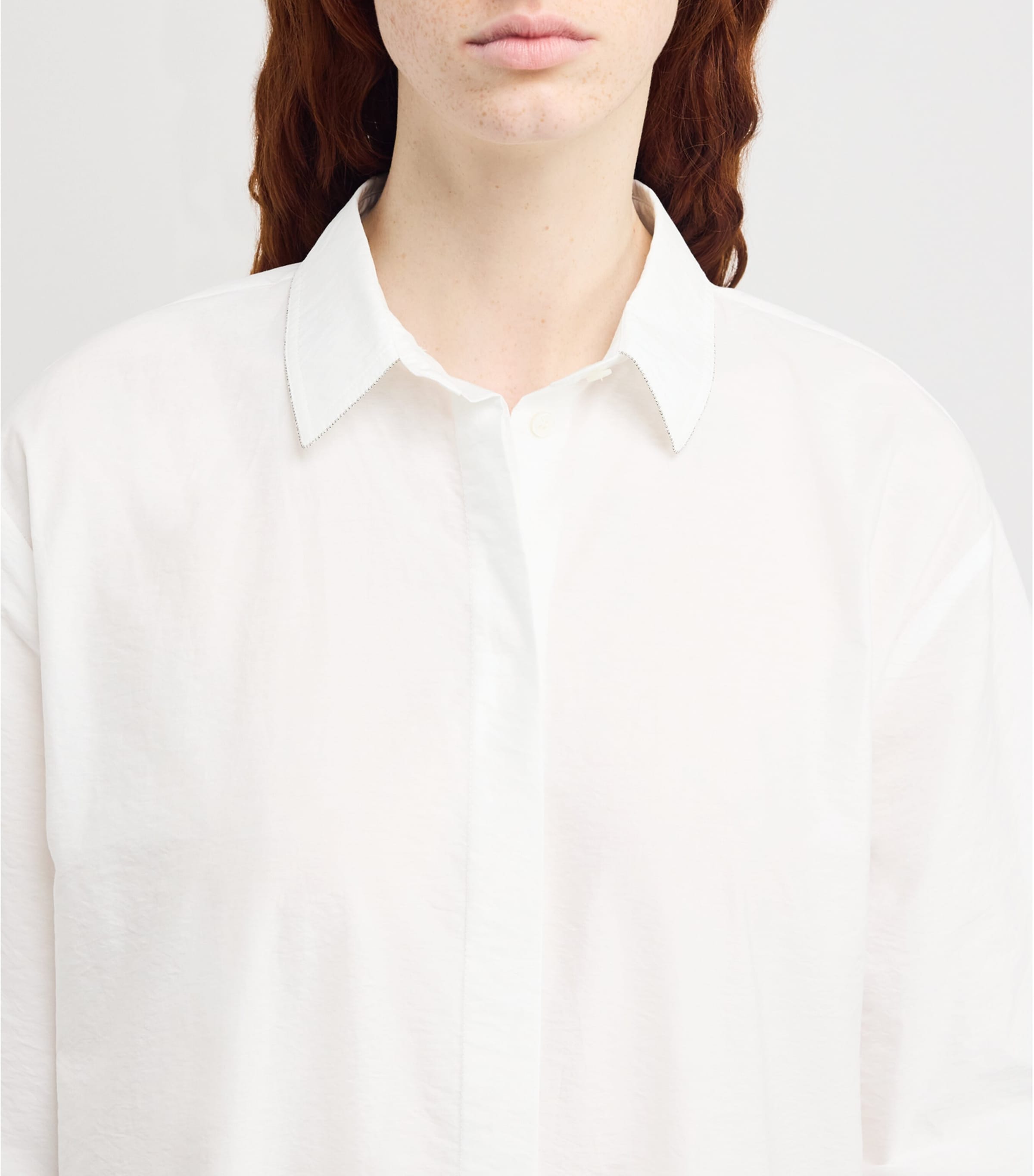 Fabiana Filippi Sleeveless Satin Tunic | White | FARFETCH JO