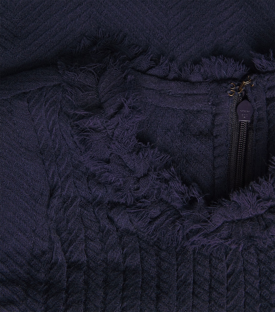Wool Puff-Sleeve Karlyn Blouse MIDNIGHT Image 5