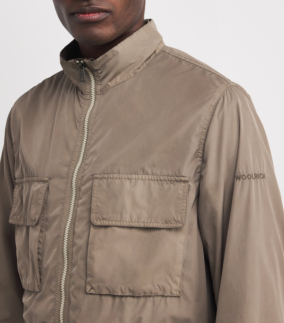 Woolrich Mens Garment-Dyed Field Jacket White Pepper Image 6