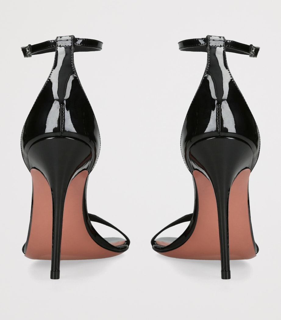 Patent Leather Barbara Heeled Sandals 105 BLACK Image 2