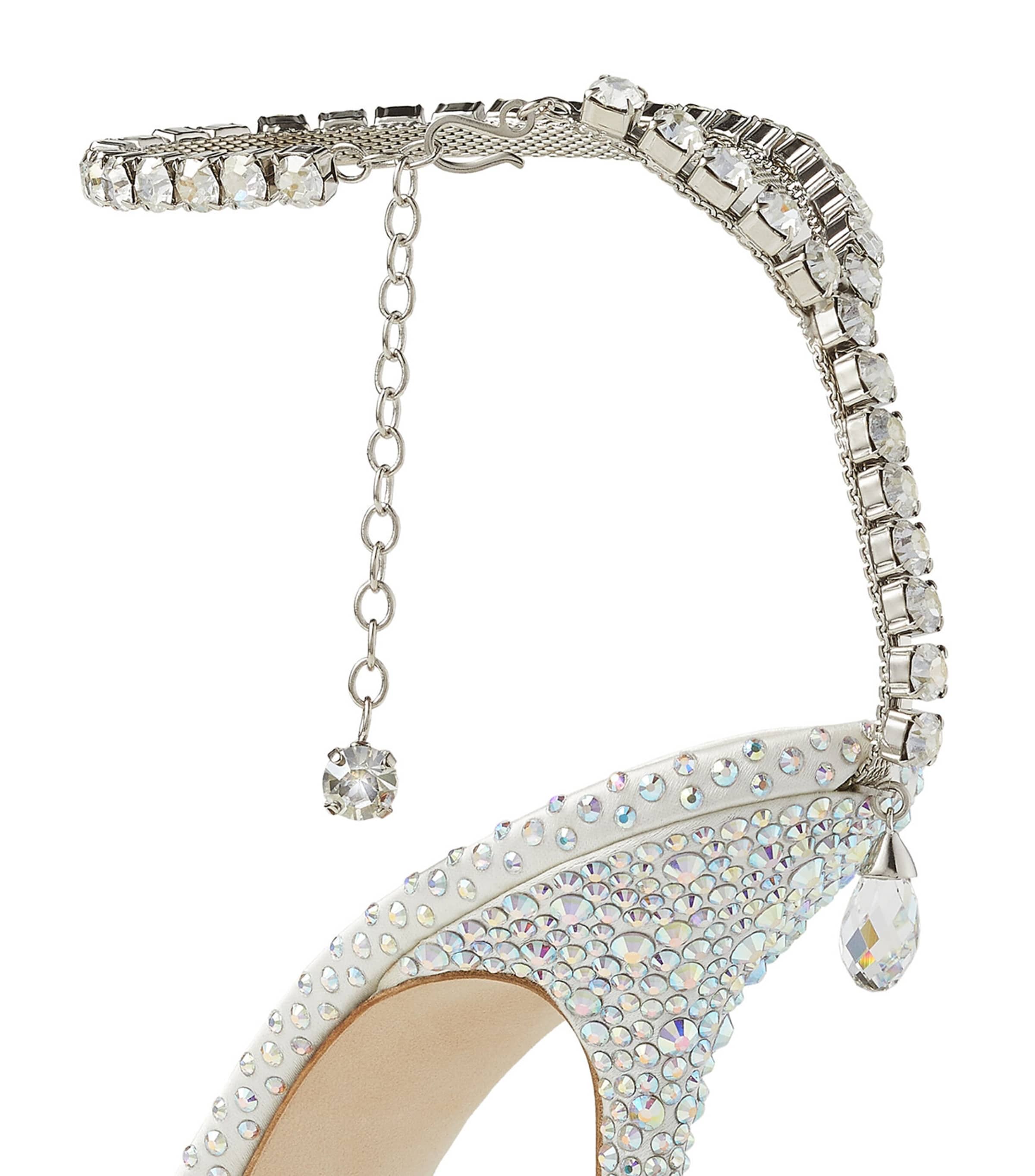 Saeda 100 Crystal Embellished Pumps IVORY/CRYSTAL Image 4