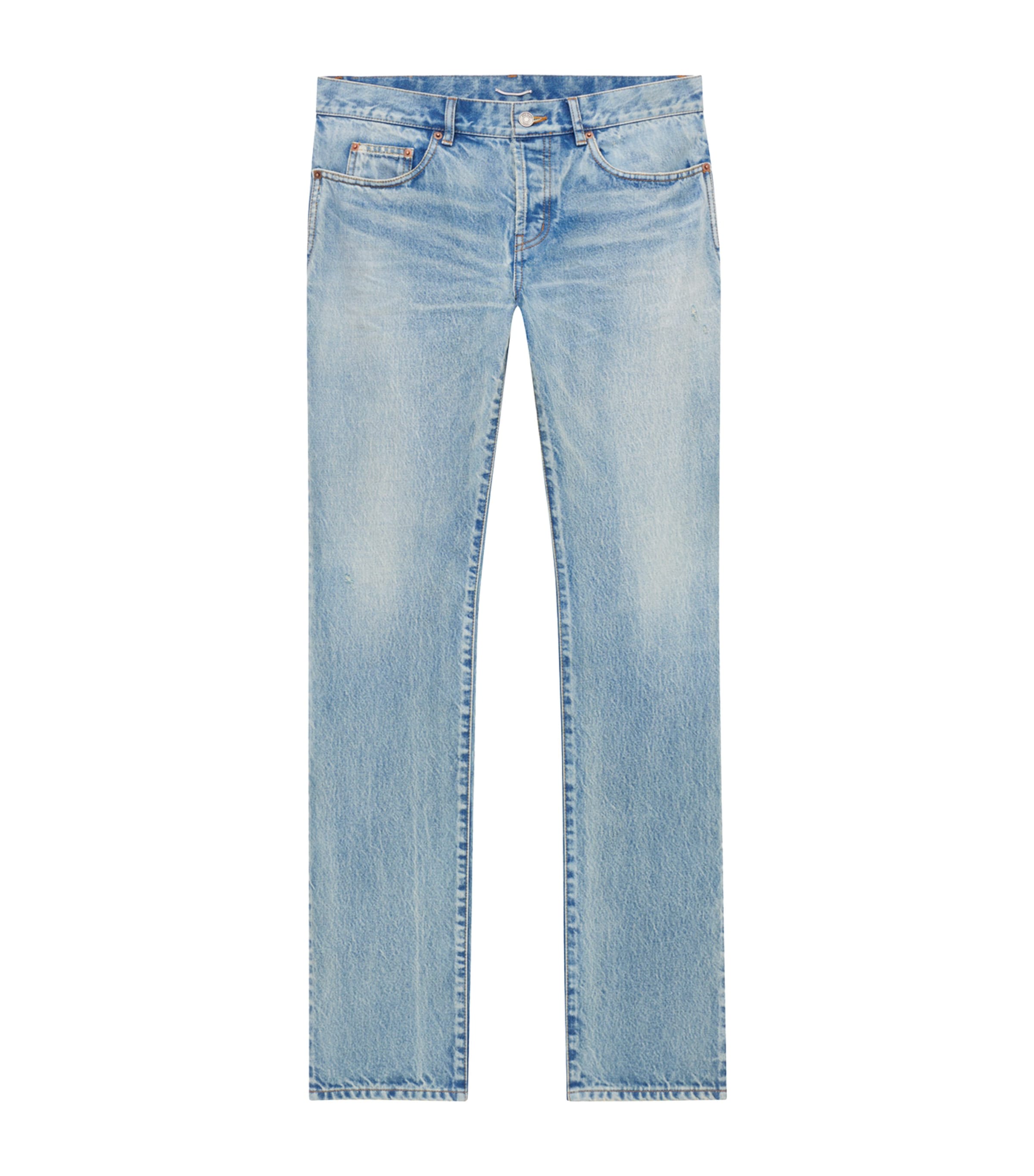 Saint Laurent Loose Straight Clothing In Blue