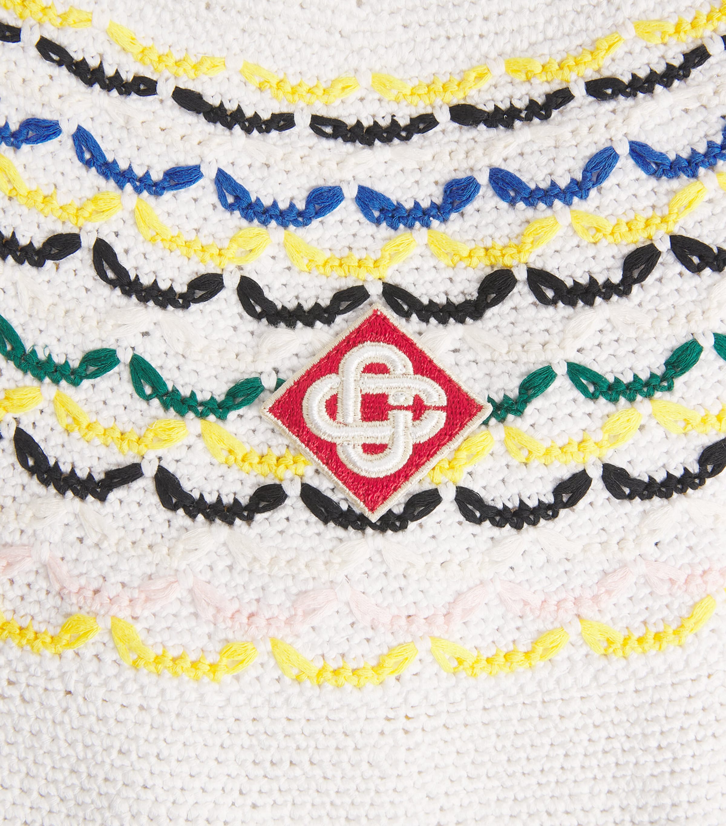 Cotton Tuck Stitch Hat MULTI Image 3