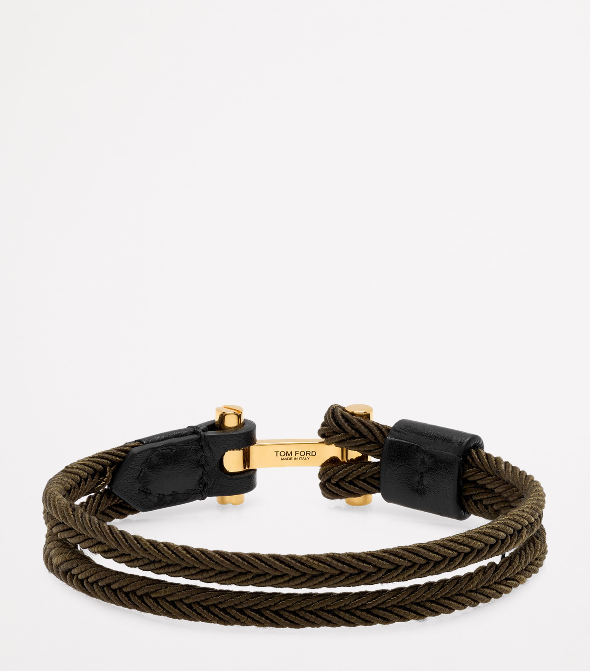 【関税＆送料込み】Tom Ford Braided T-Logo Bracelet Accesso BRAIDED LEATHER T BRACELET | Tom Ford Fashion