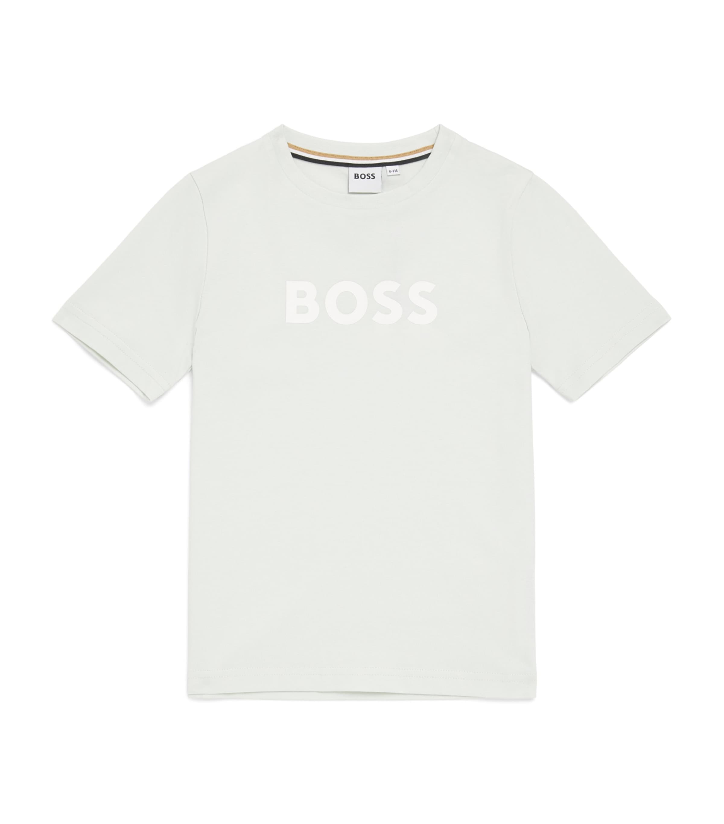 BOSS Kidswear Cotton Logo T-Shirt (4-16 Years) Green Image 1