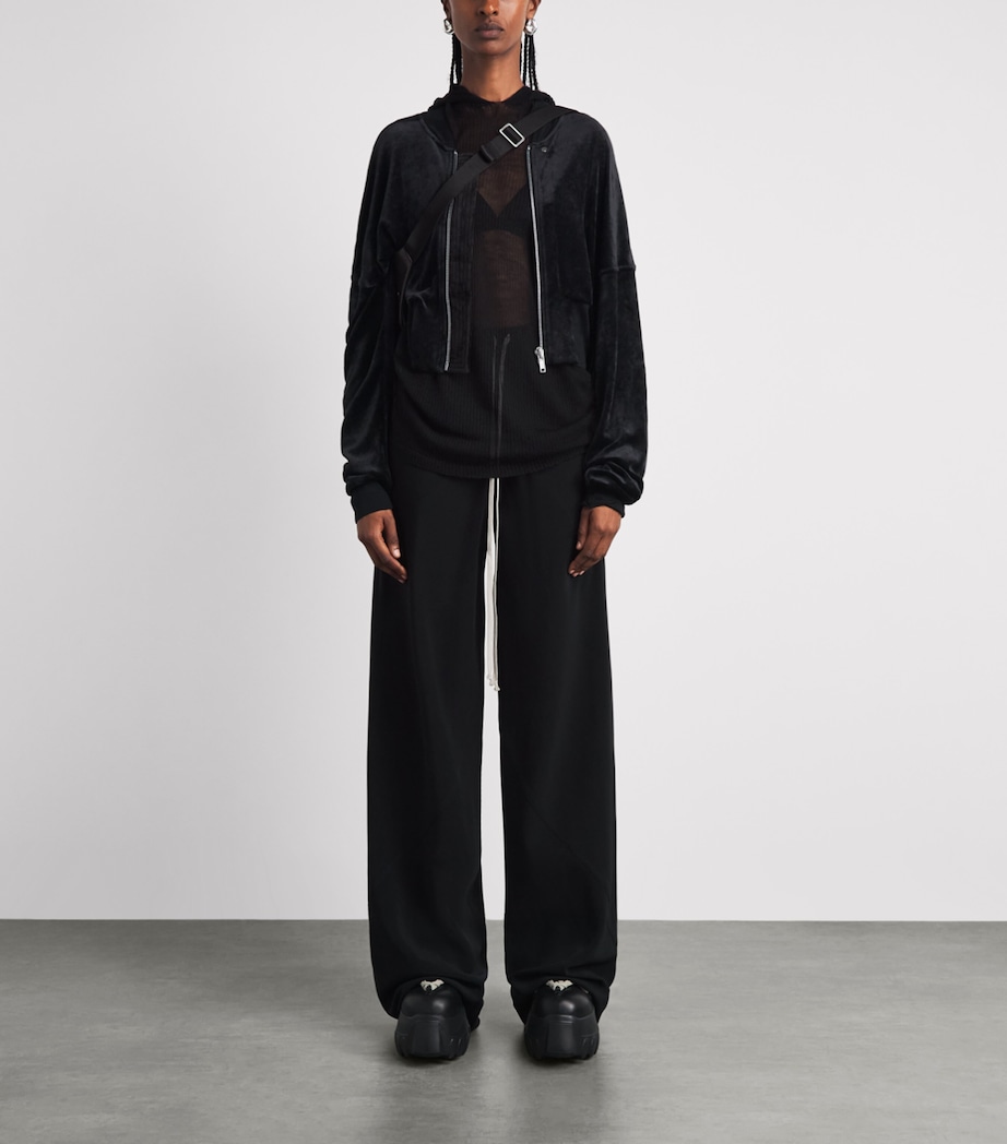 Rick Owens Womens Flight Bomber Jacket Black Image 2