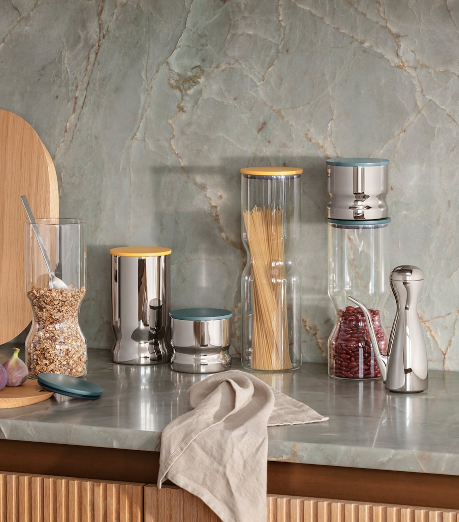 Extra Large Glass Alfredo Canister CLEAR Image 2