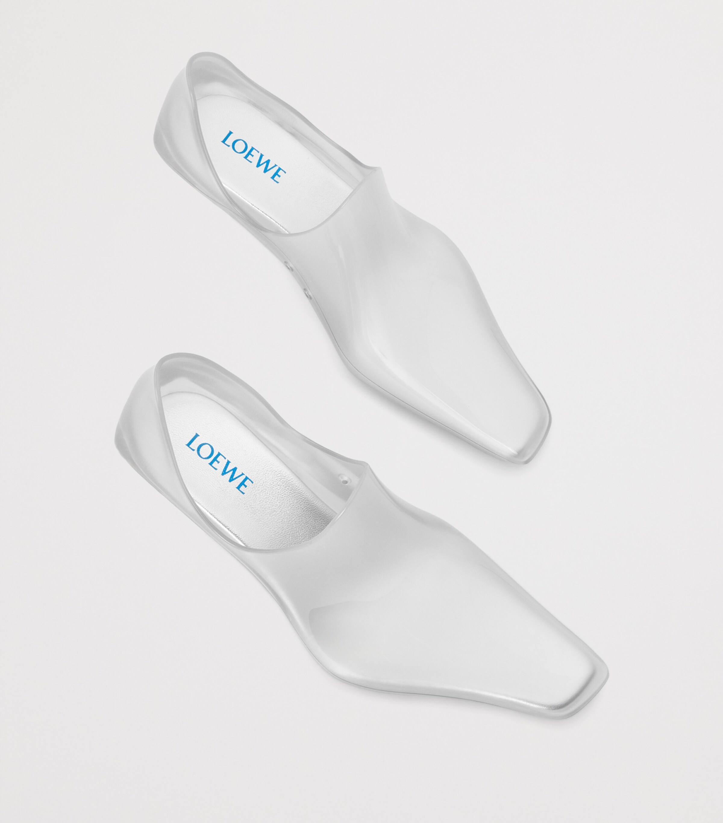 LOEWE Emily Aqua Ankle Boots 45 Transparent Image 5