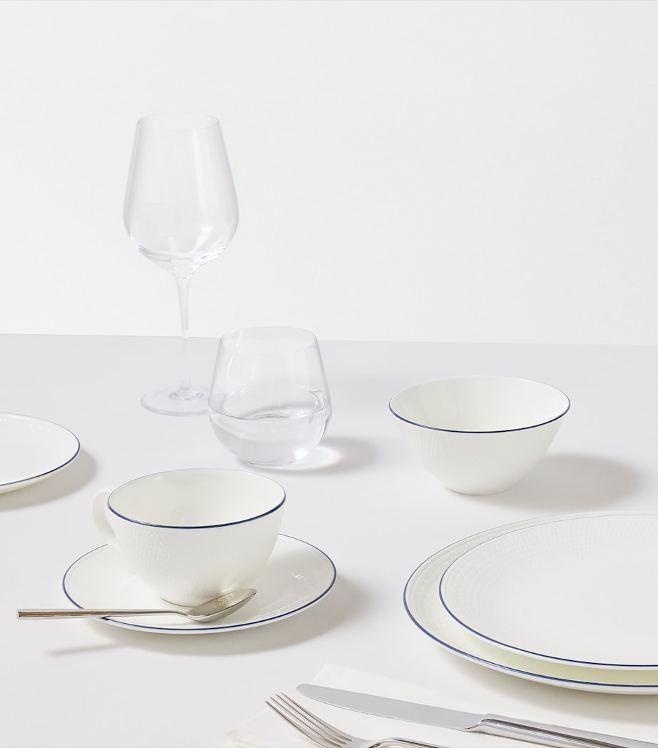 Bone China Gio Teacup and Saucer Set BLUE Image 4