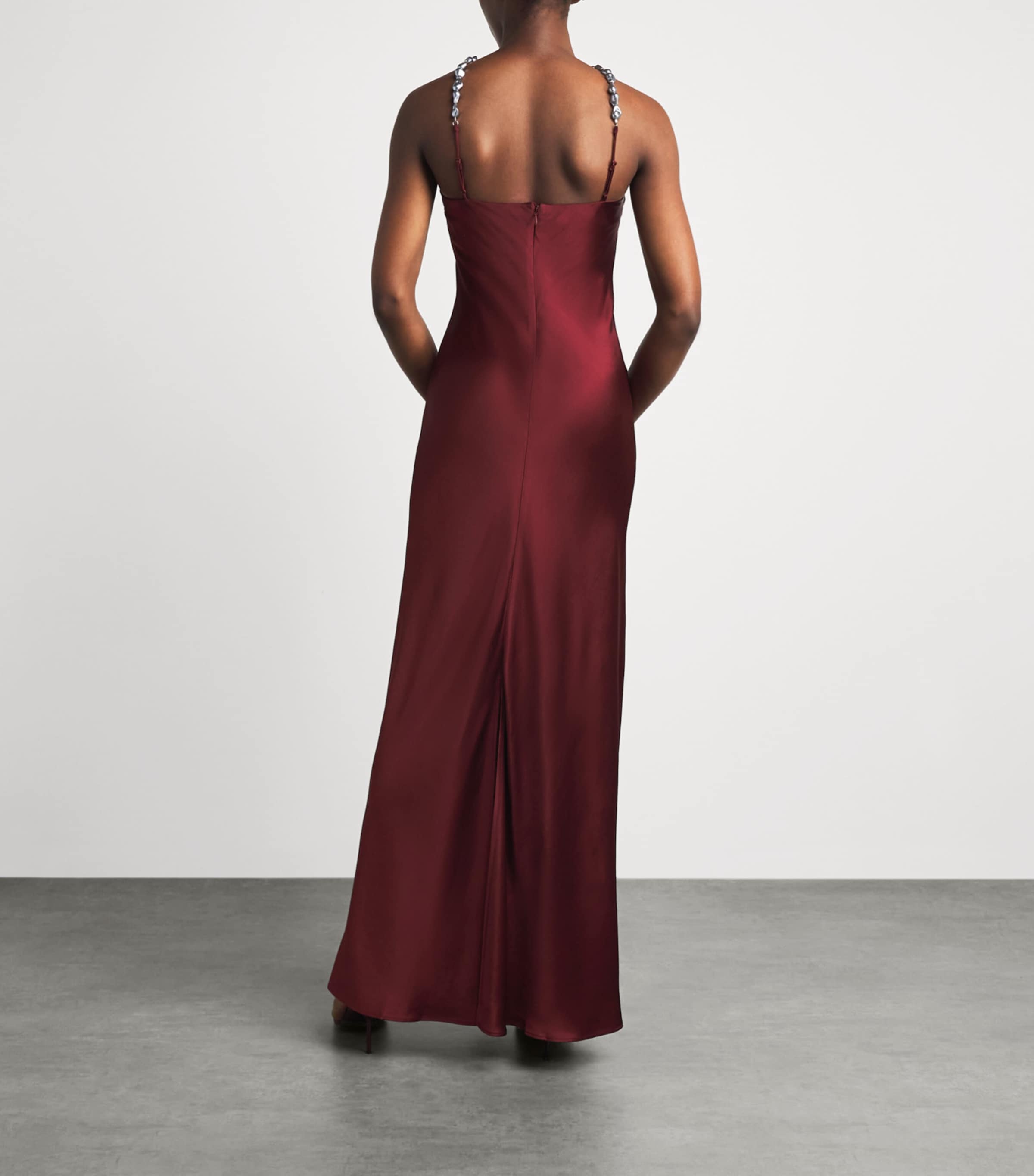 STAUD Womens Cadence Maxi Dress Pinot Pnt Image 4