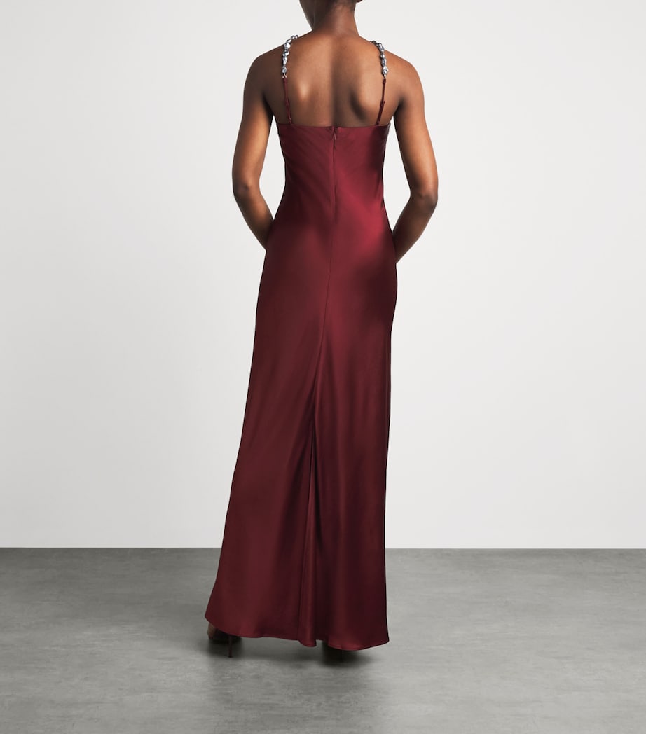 STAUD Womens Cadence Maxi Dress Pinot Pnt Image 4