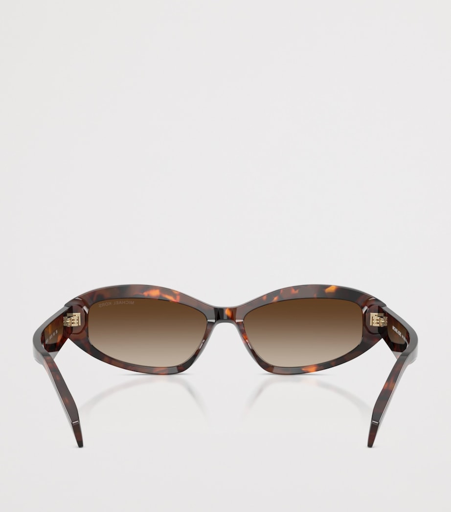 Michael Kors Wilmington Oval Sunglasses Brown Image 4