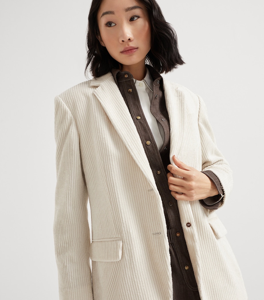 Corduroy Fluid Blazer C4239 Image 5