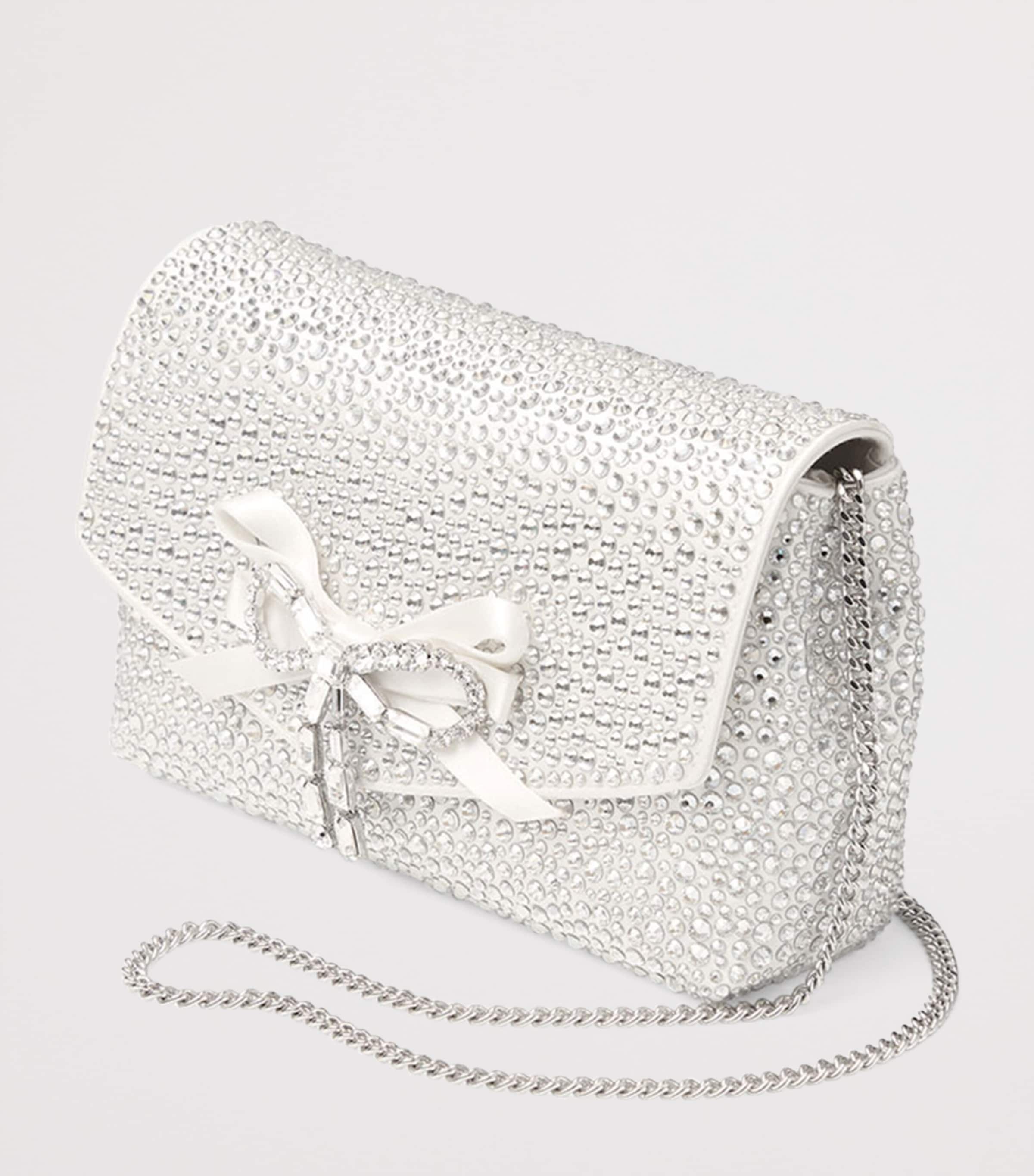 Jimmy Choo Soft Bow Mini Bag Ivory/silver Image 3