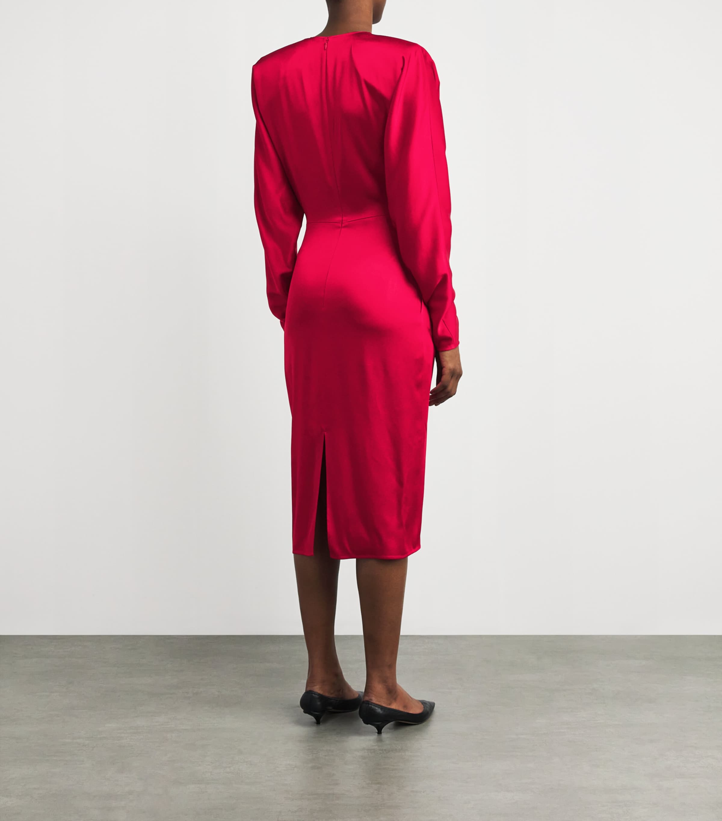 ワンピース Stella McCartney 'Satin Twist Midi' dress Stella McCartney Satin Twisted Midi Dress | Harrods UK
