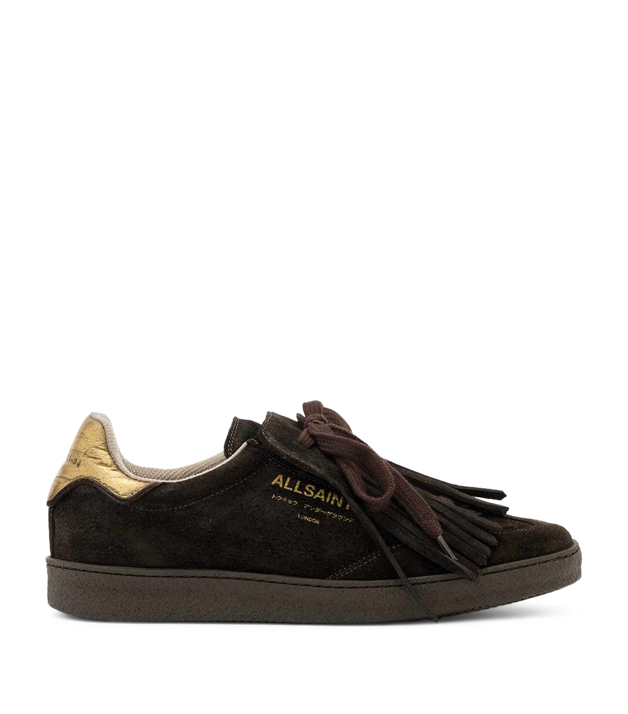 AllSaints Leather Fringe Thelma Sneakers | Women Shoes | Trainers | Low-Top Trainers | Designers | AllSaints