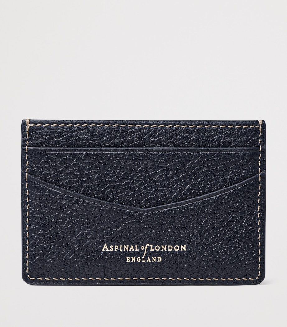 Aspinal Of London Leather Hudson Slim Card Holder Navy Image 2