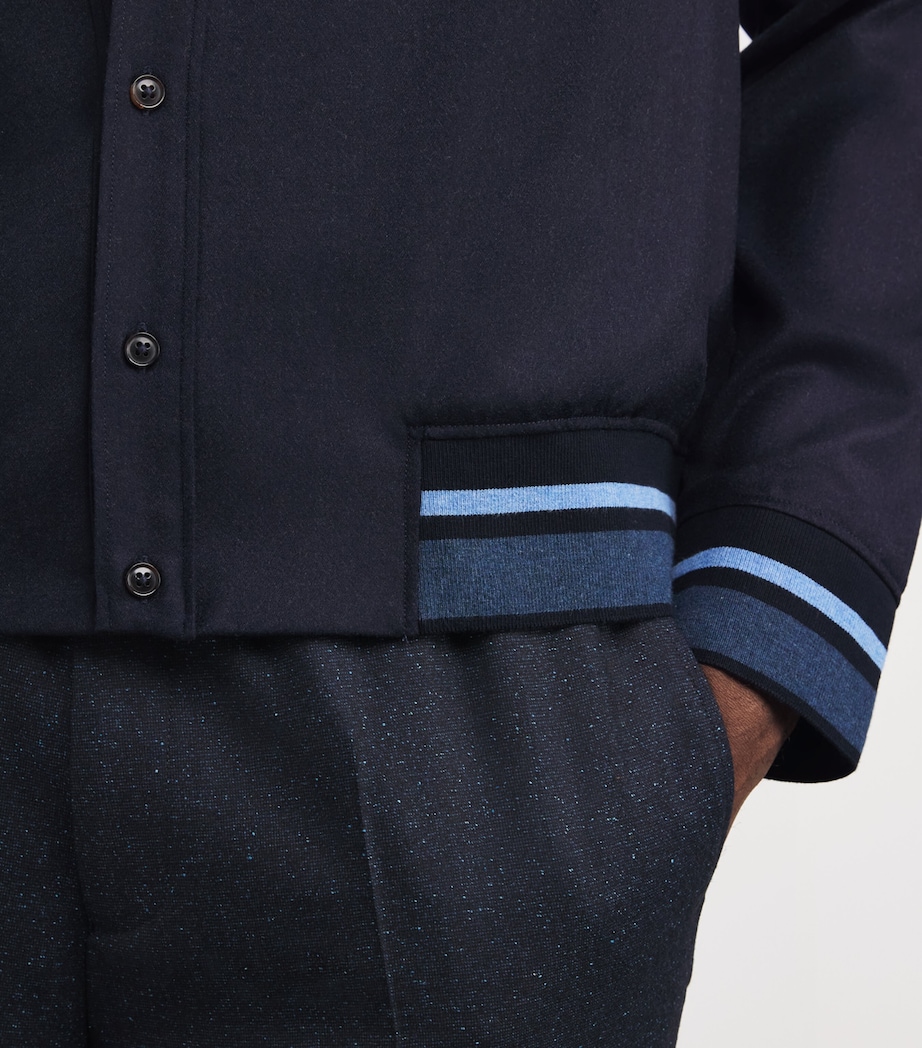 Cotton Casual-Fit Shirt 47B_NAVY Image 6