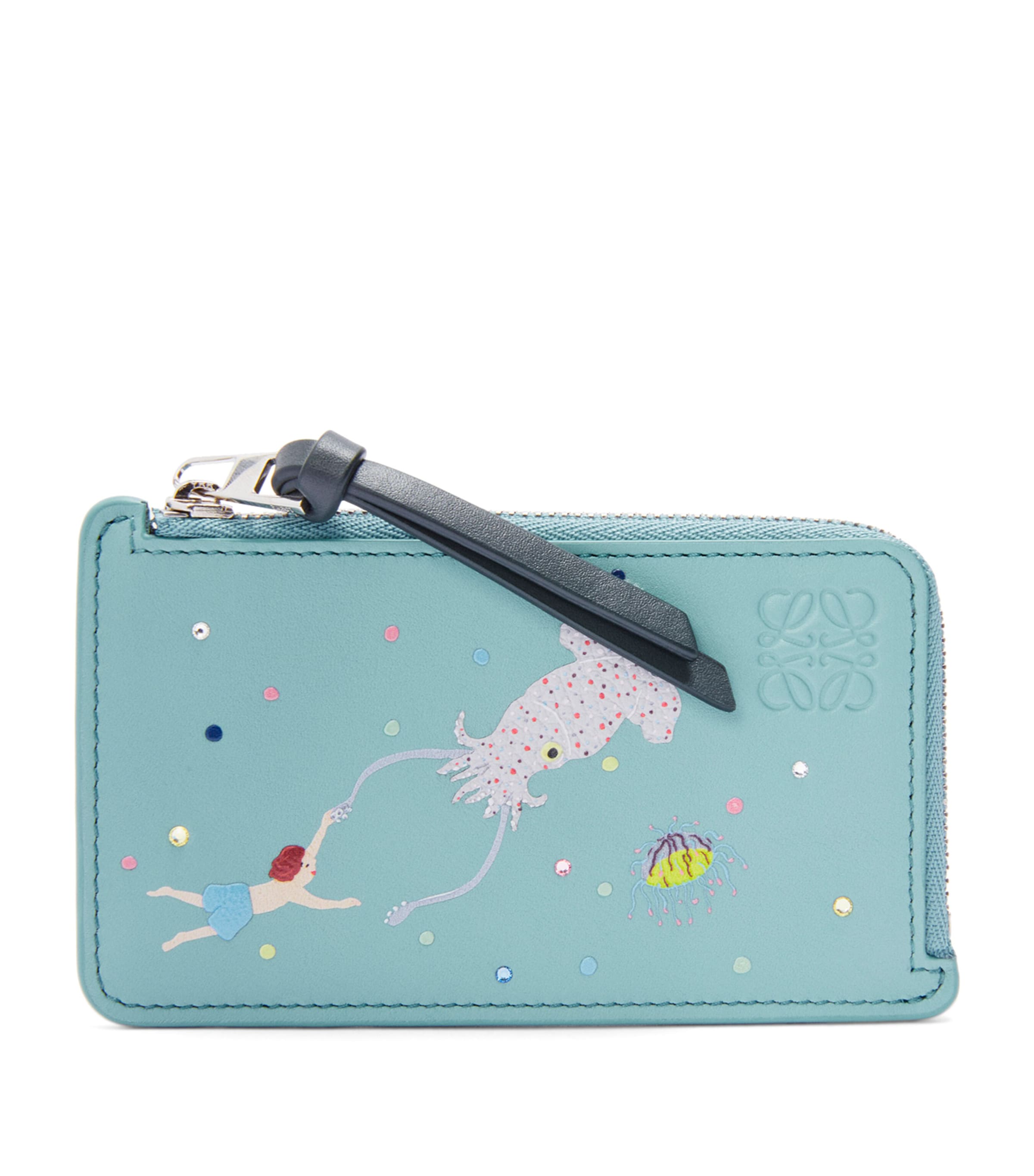 LOEWE x Suna Fujita Calfskin Zipped Card Holder | Harrods US