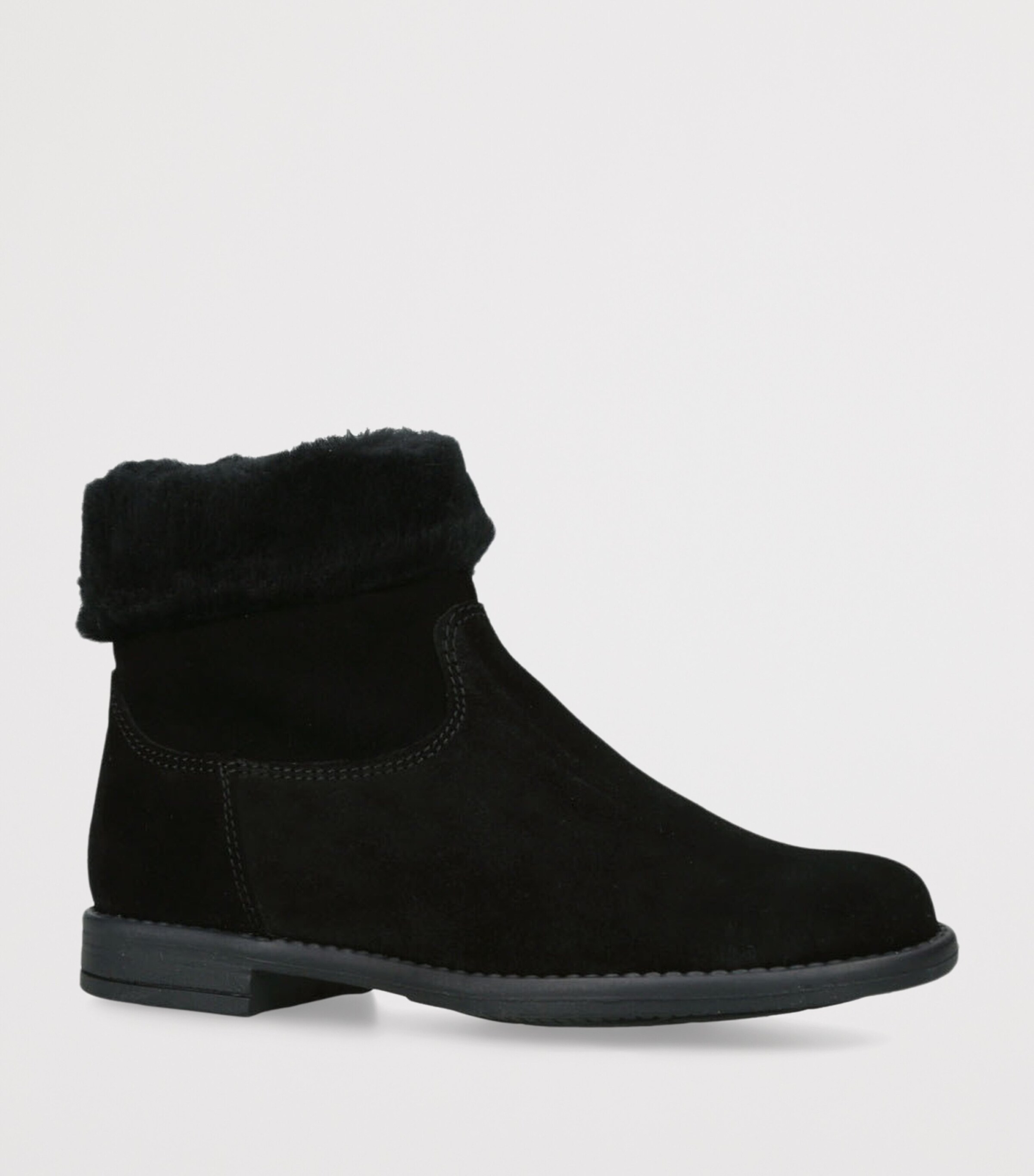 Suede Matilda Ankle Boots BLACK Image 3