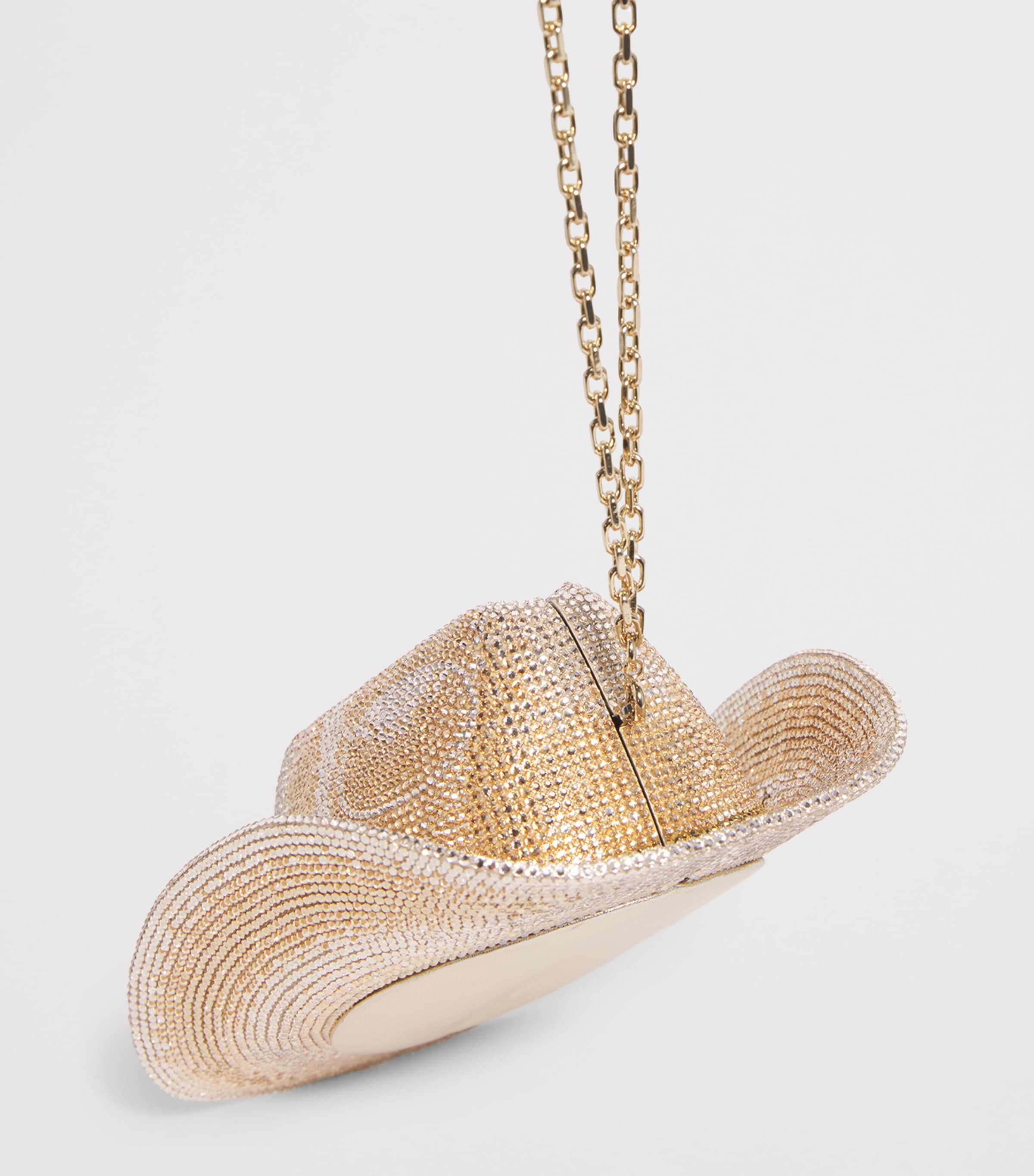 Crystal Cowboy Hat Cheyenne Clutch Bag SPRMT PROSECCO MUTLI Image 6