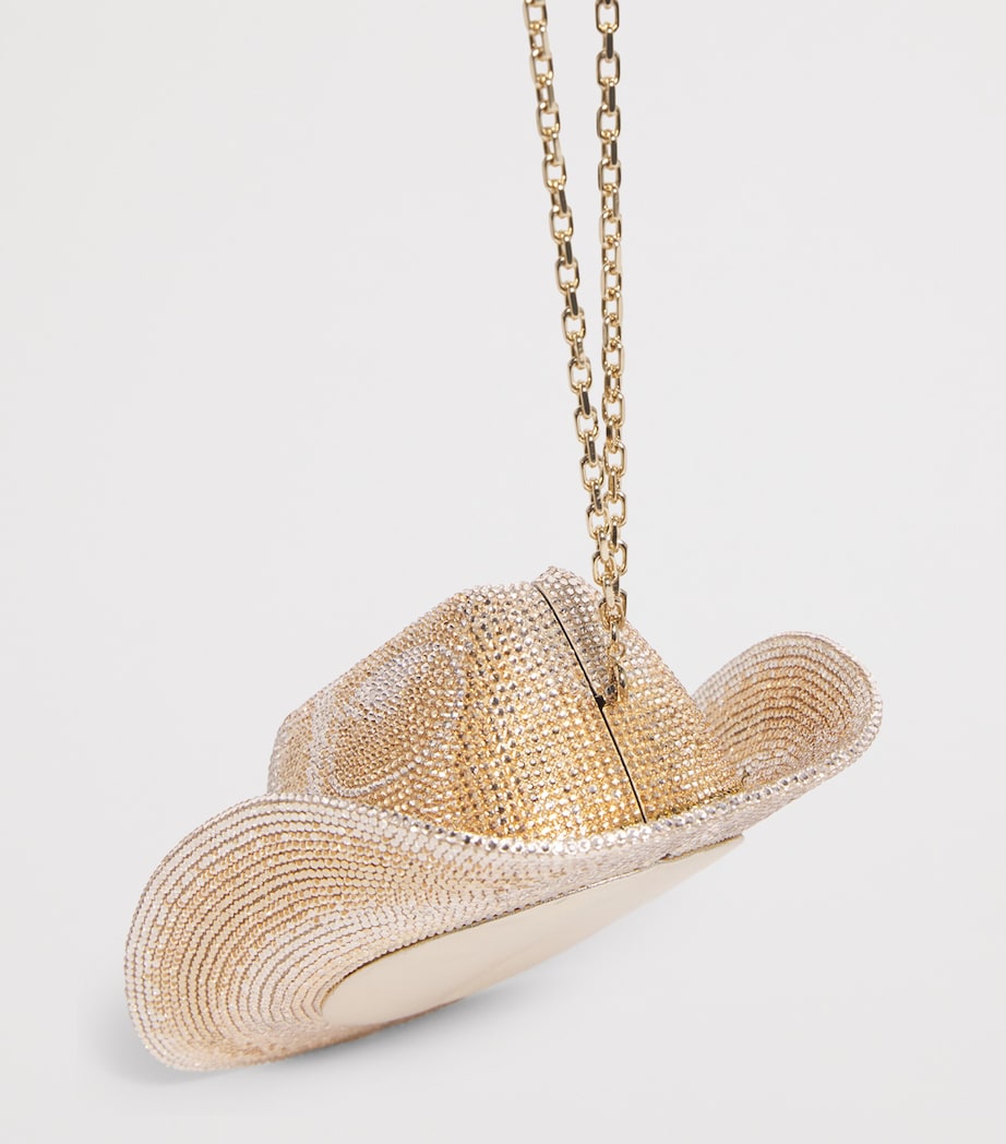 Crystal Cowboy Hat Cheyenne Clutch Bag SPRMT PROSECCO MUTLI Image 6