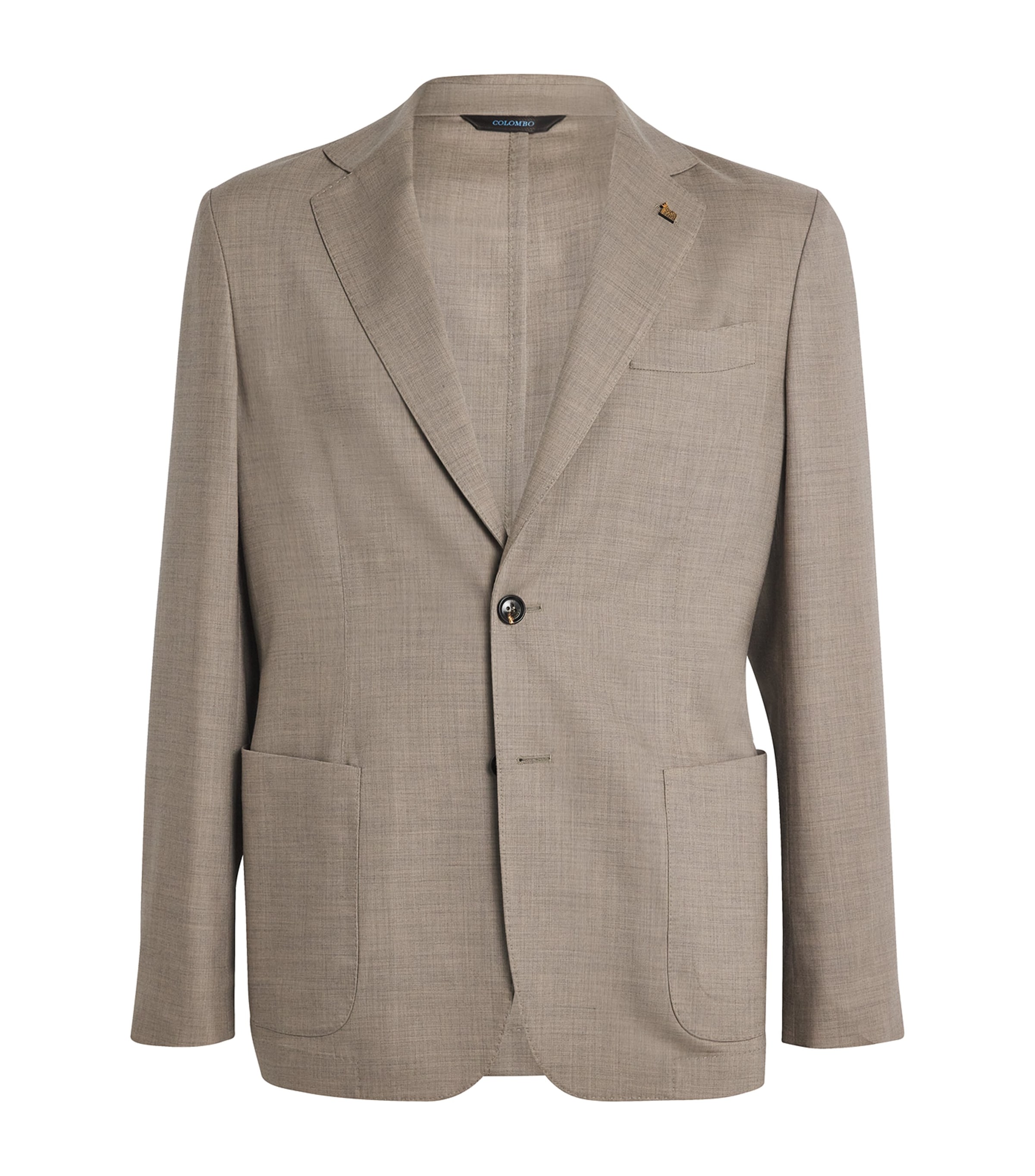 Colombo Worsted Cashmere Blazer In Gray