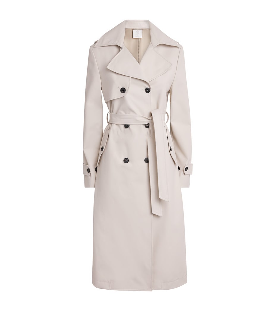 Eleventy Womens Water-Resistant Trench Coat Sabbia Image 1