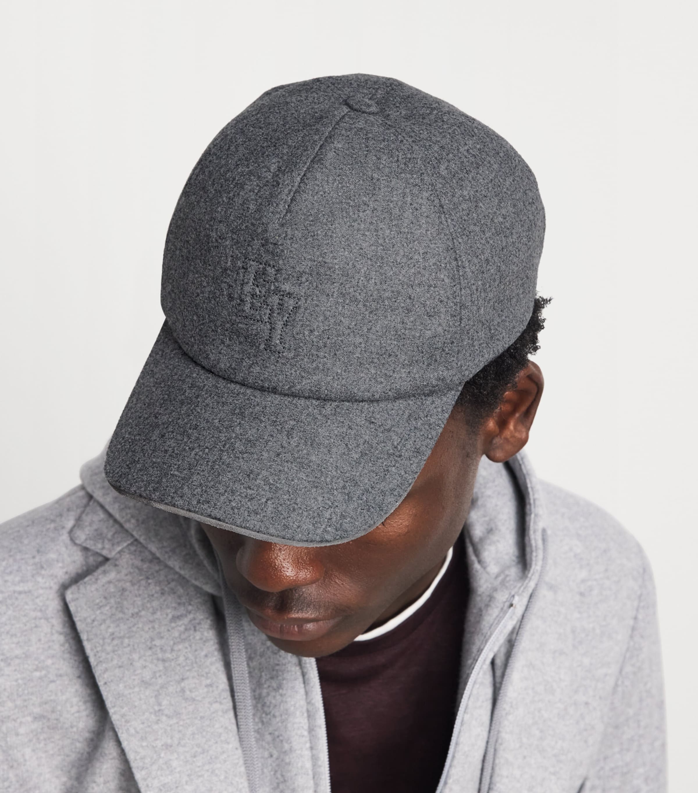 Eleventy Wool-Blend Baseball Logo Cap Gr Medio E Gr Medio Image 2